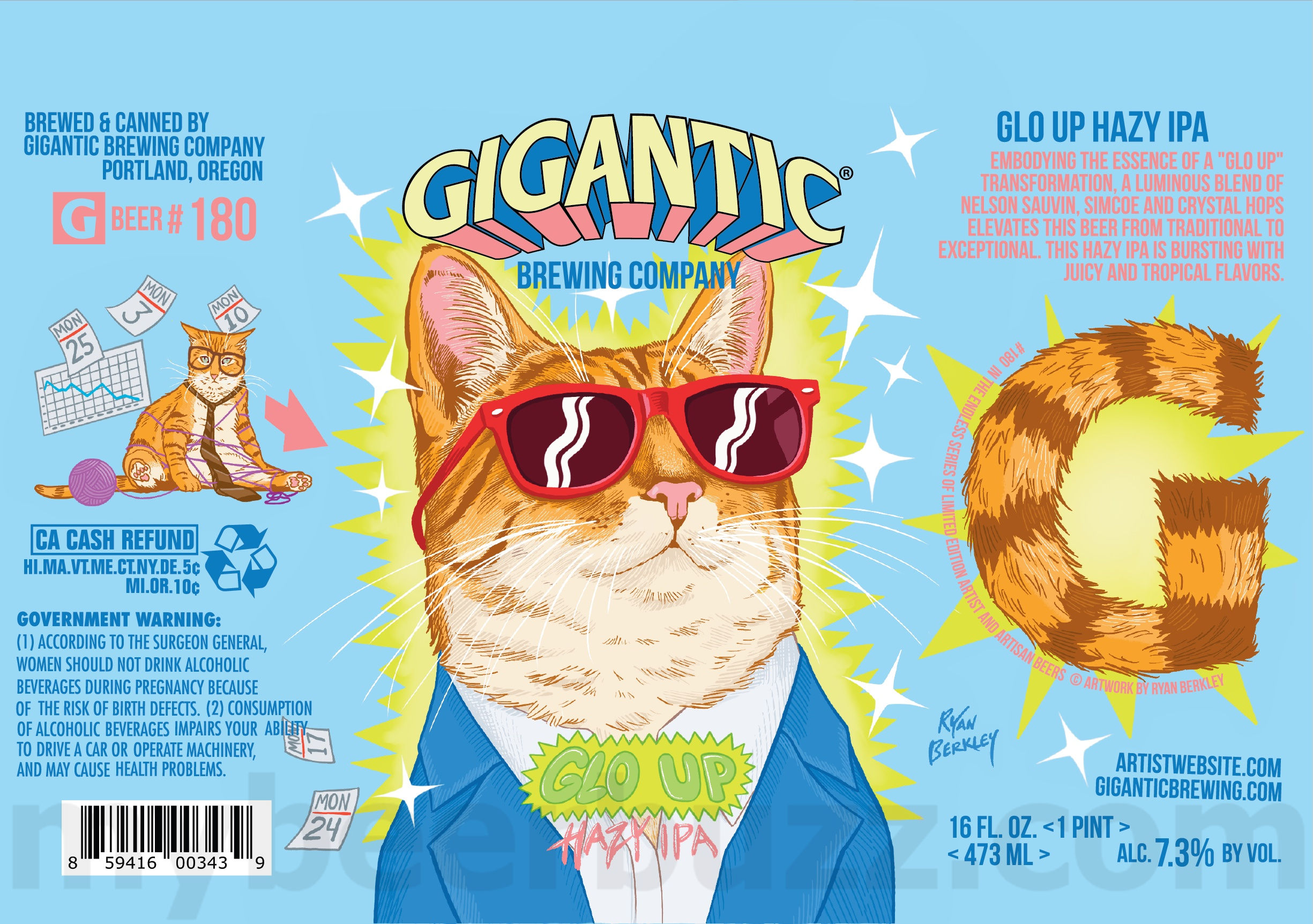 Gigantic Adding Life Or Death IPA, Spirit Bomb, Goblin Mode, Pilsner, Tierra Del Lager, Marionberry Lemon Tart, Glo Up, A Beautiful Day In The Neighborhood, Czech Your Cold IPA, Poison Waters Beermosa, Astral Plane, Portland Elvis, Two-Hit Wonder, Outta Sight & IPA Cans 24 apostMBB 2198