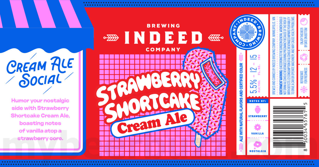 Indeed Brewing Adding Pine Lime Cream Ale, Strawberry SHortcake & Blue Raspberry Cream Ale 11 apostMBB 2243