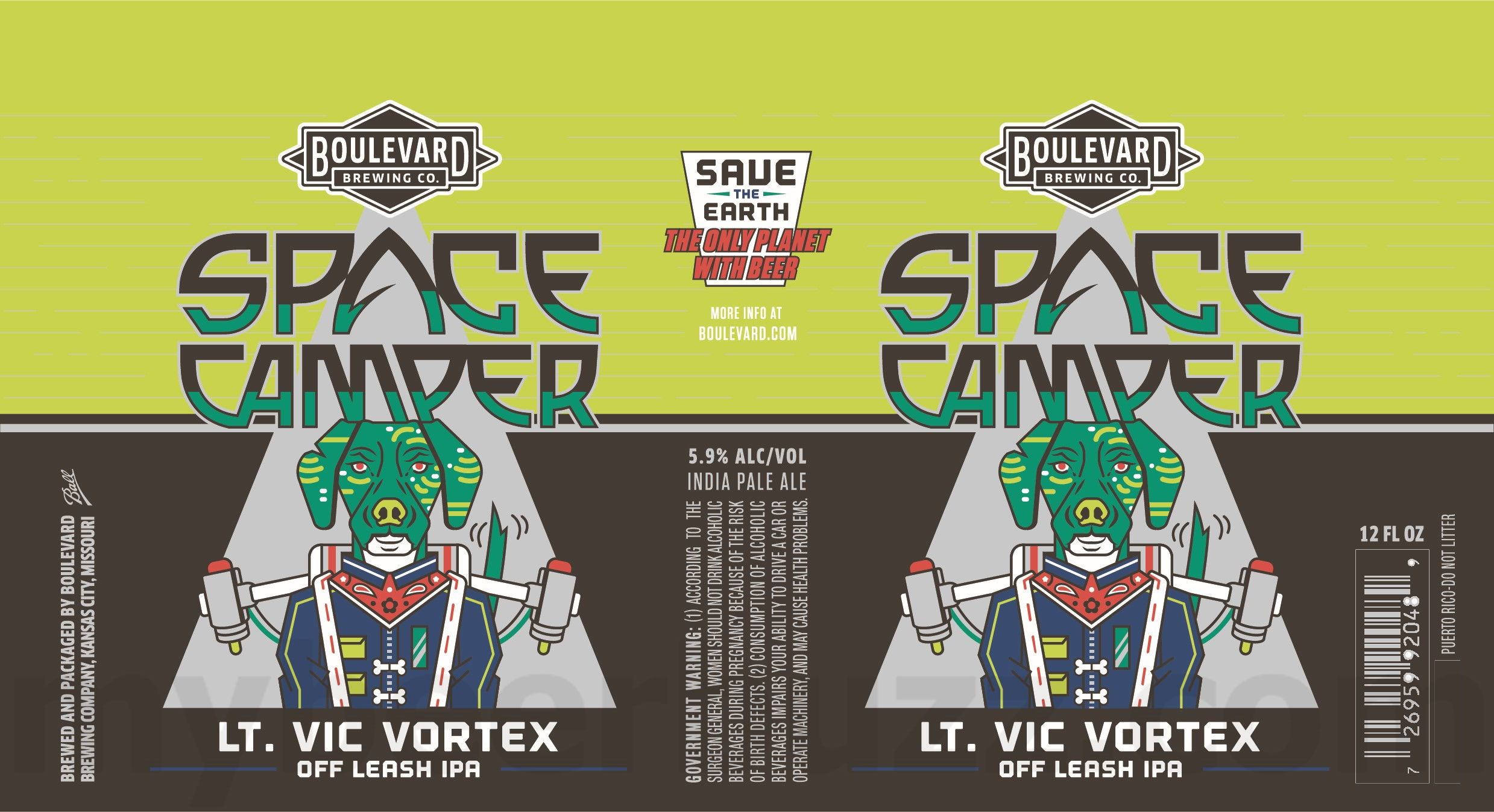 Boulevard Adding Space Camper Lt. Vic Vortex Off Leash IPA Boulevard Adding Space Camper Lt. Vic Vortex Off Leash IPA