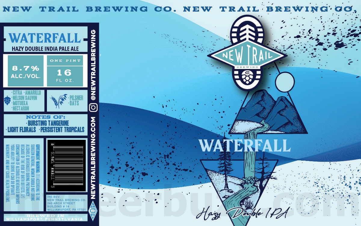 New Trail Adding Hammock Hazy Double IPA, Human After All, Mini Super Cell, Incendium, S'mores Stout, Boat Dock, Waterfall & Blackberry Sour 14 apostMBB 2274