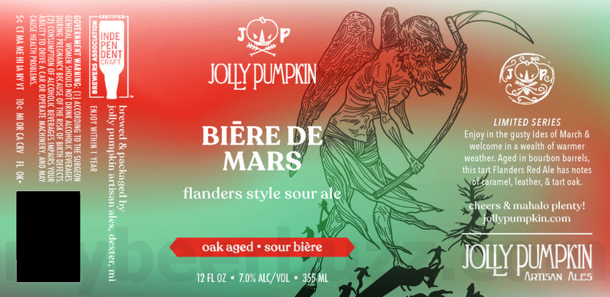 Jolly Pumpkin Updating Bam Bière, Oro, Kiviuq, La Parcela, Bière De Mars, Blanca, Clementina, Kiviuq, La Roja, Lúpulo, Hyrrokkin, Aquamarine Dream, Brumo, Daze Dream & Noel 33 apostMBB 2309