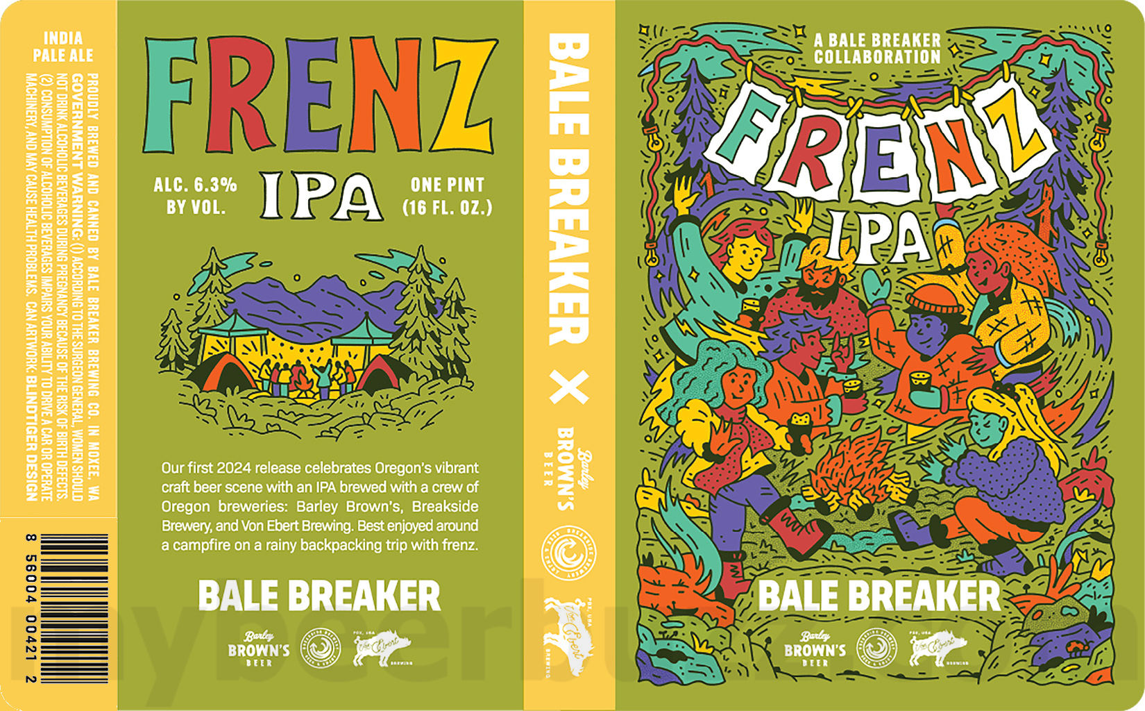Bale Breaker, Barley Brown’s, Breakside Brewery & Von Ebert Collaborate On Frenz IPA Bale Breaker, Barley Brown’s, Breakside Brewery & Von Ebert Collaborate On Frenz IPA