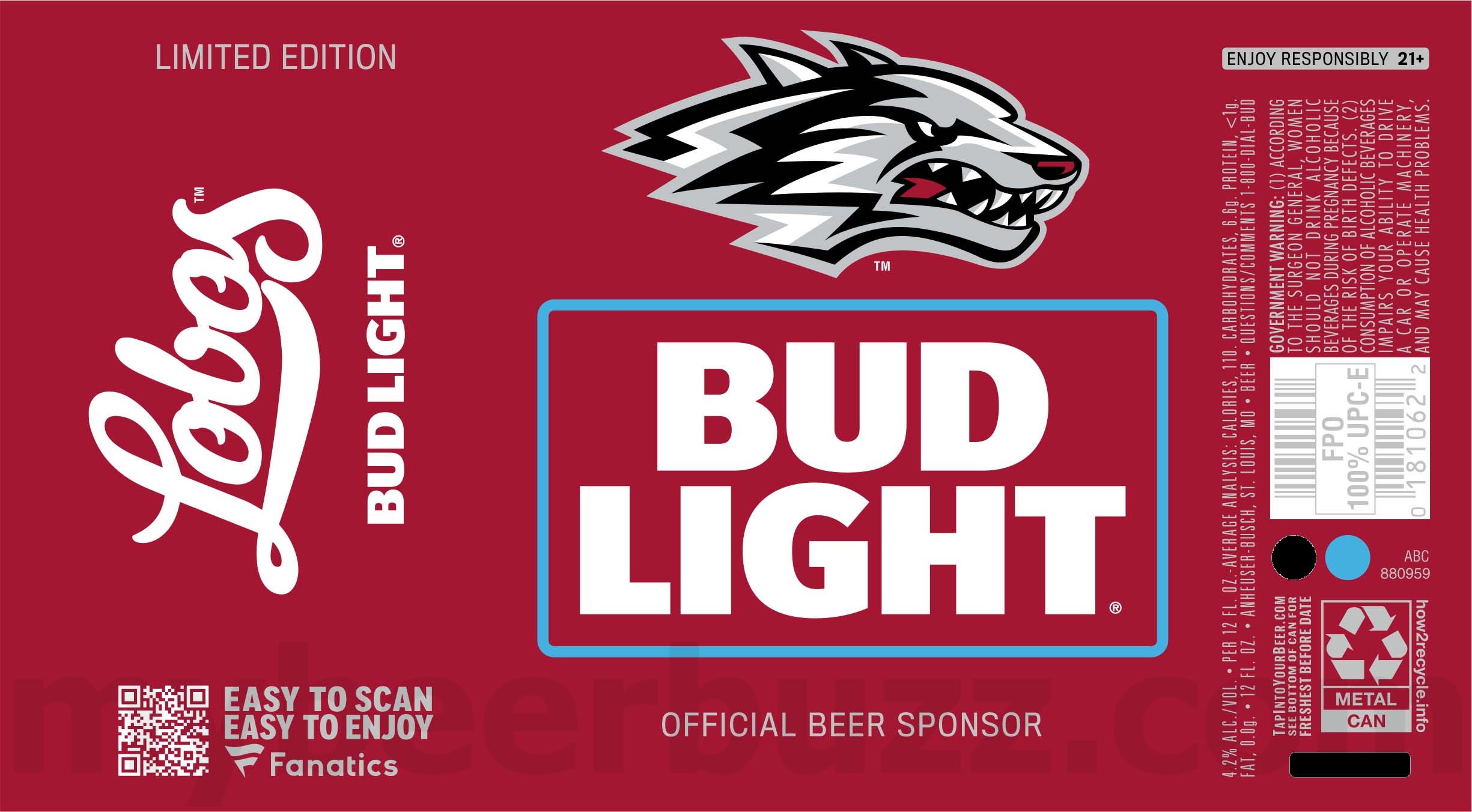Bud Light Picks A Super Bowl Champion…And The Winner Is… / ECU Pirates / Tigers / Wildcats / Sam Houston Bearkats / CCU Chants Up / Limited Edition / EWU Athletics / Lobos / UTSA / NDSU / Cyclones / Mizzou / Nevada / Terps / Arkansas / OSU Cowboys / Gata / Wildcats / Hawkeyes / Jayhawks / OU Sooners / Texas Tech / Fresno State / UTEP Miners / Gators / SDSU / Lightning / Dallas Stars / Minnesota Wild / LA Kings / Colorado Avalanche / Penn State / Texas 85 apostMBB 2394