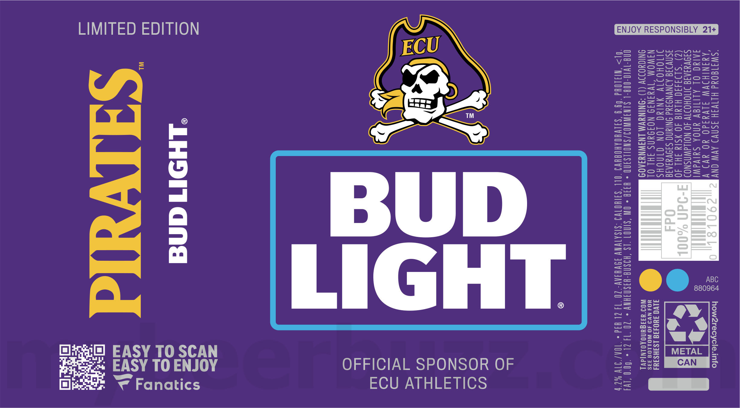 Bud Light Picks A Super Bowl Champion…And The Winner Is… / ECU Pirates / Tigers / Wildcats / Sam Houston Bearkats / CCU Chants Up / Limited Edition / EWU Athletics / Lobos / UTSA / NDSU / Cyclones / Mizzou / Nevada / Terps / Arkansas / OSU Cowboys / Gata / Wildcats / Hawkeyes / Jayhawks / OU Sooners / Texas Tech / Fresno State / UTEP Miners / Gators / SDSU / Lightning / Dallas Stars / Minnesota Wild / LA Kings / Colorado Avalanche / Penn State / Texas 96 apostMBB 2405