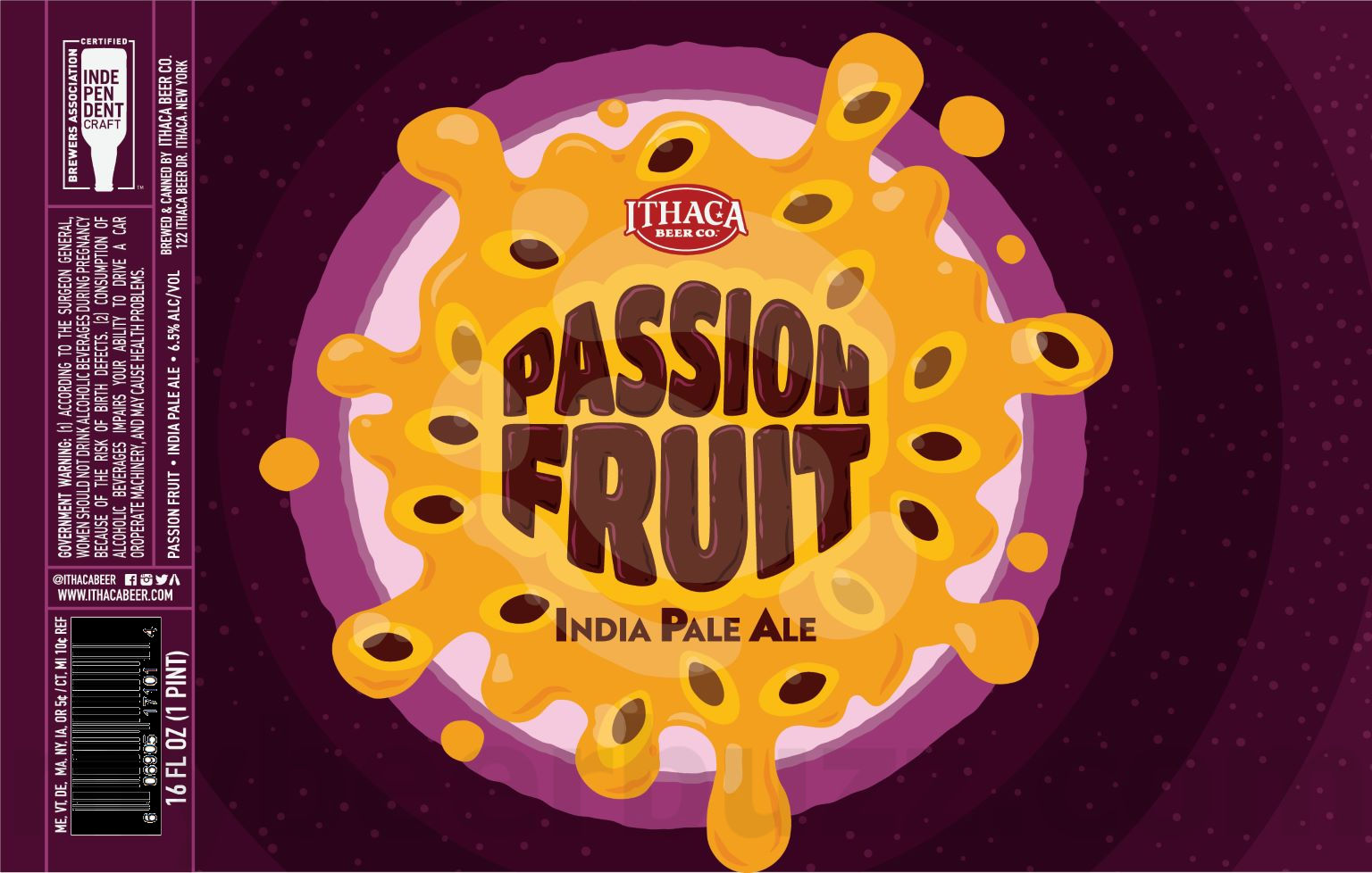 Ithaca Adding Passion Fruit IPA Ithaca Adding Passion Fruit IPA