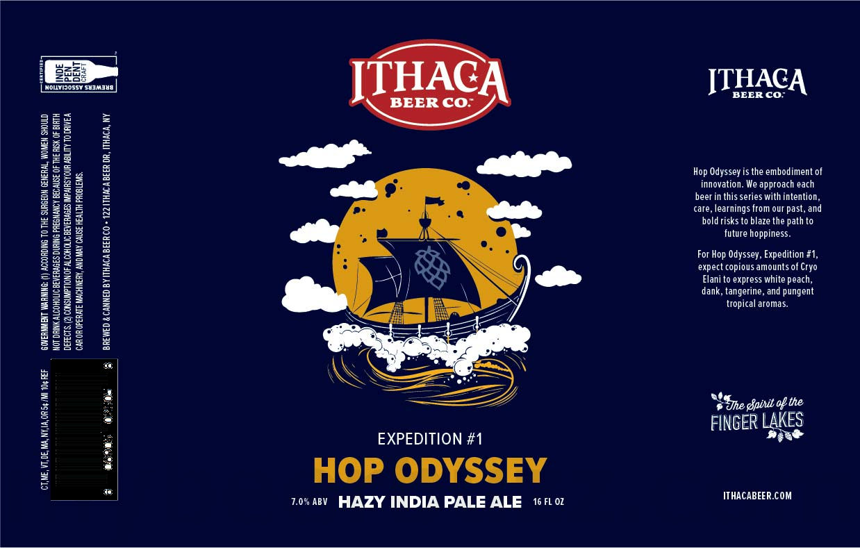Ithaca Adding Passion Fruit IPA & Hop Odyssey Expedition # 1 8 apostMBB 2410