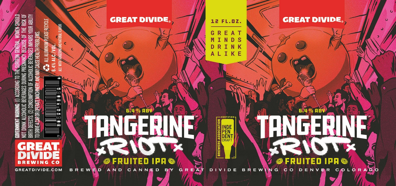 Great Divide Adding Tangerine Riot Fruited IPA Great Divide Adding Tangerine Riot Fruited IPA