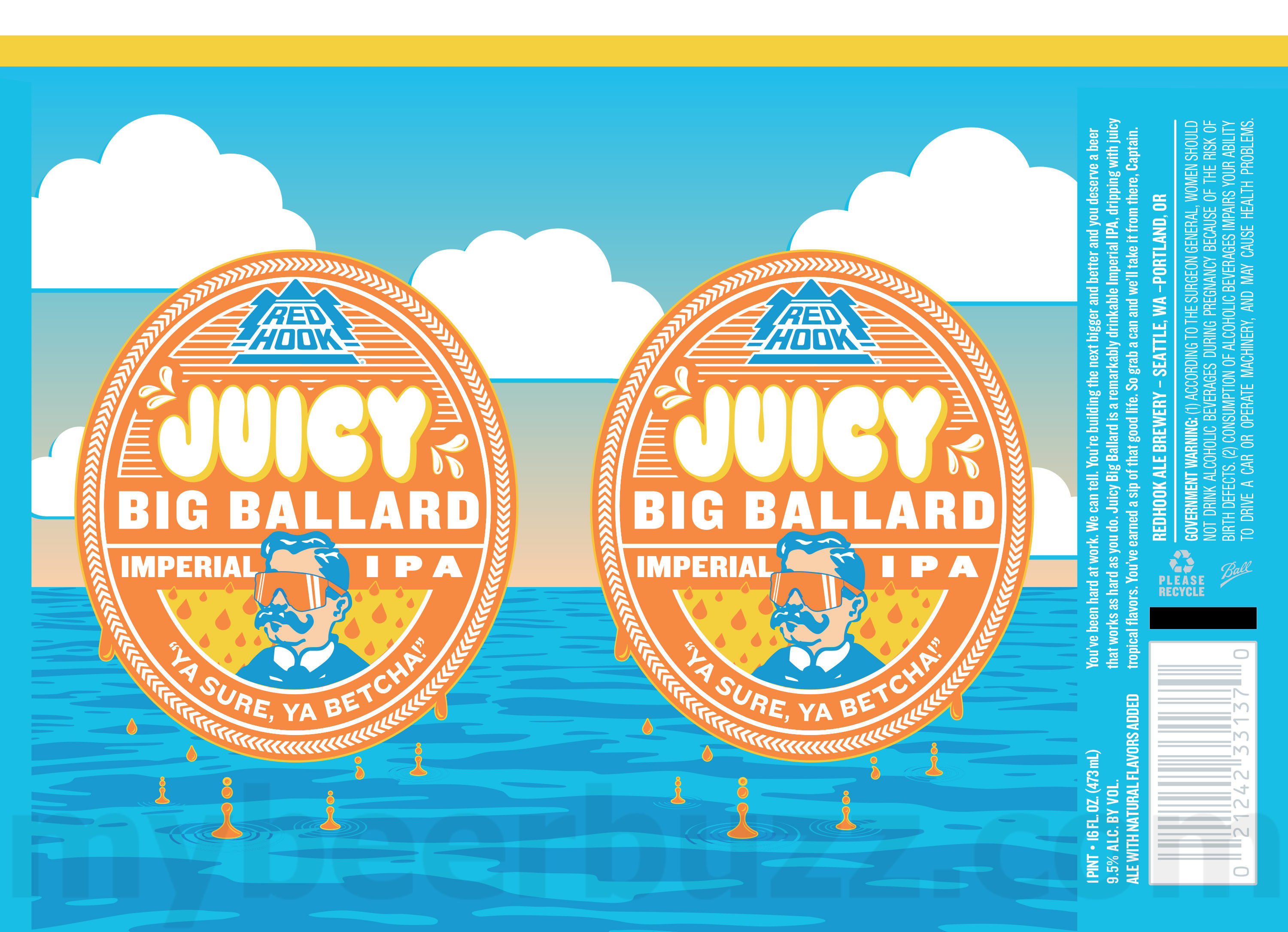 Redhook Adding Big Juicy Ballard / Juicy Big Ballard Cans 11 apostMBB 2477