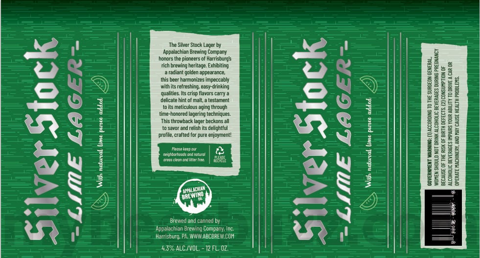 Appalachian Brewing Releasing Silver Stock Lager & Silver Stock Lime Lager 12 apostMBB 2482