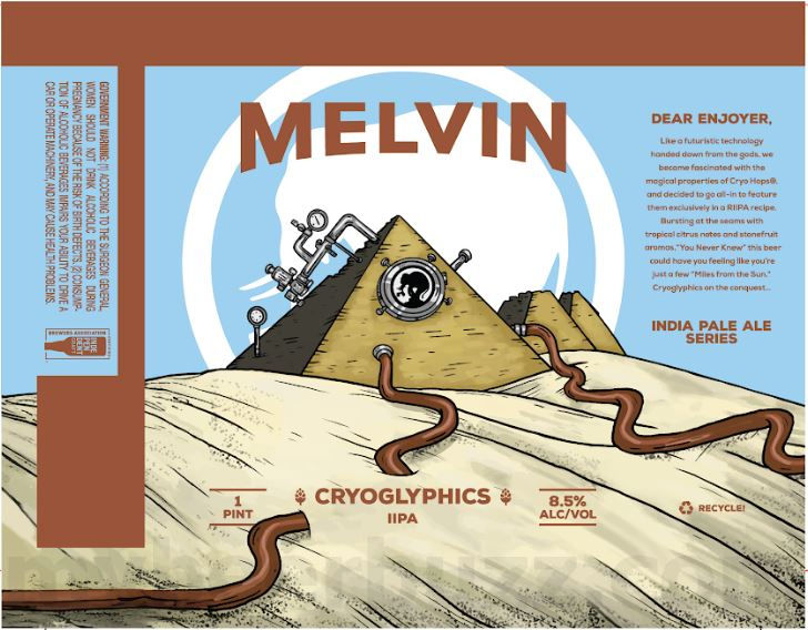 Melvin Brewing & Bell’s Brewery Collaborate On Motorhenge / Hangar 24 Bavarian Oracle / Cryoglyphics / Strawberry Scrumdiddlyumptious / Fizzy Lifter / CraftHaus Cat's meow 18 apostMBB 2507