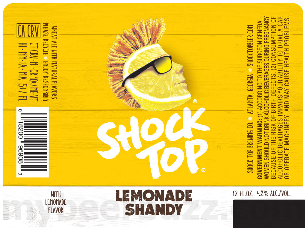 Shock Top Adding Mango Wheat / Mango Island Wheat & Lemonade Shandy 12 apostMBB 2512