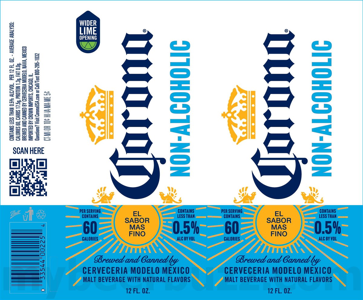 Corona Adding Sunbrew Citrus Cerveza & Non-Alcoholic / Corona Cero 15 apostMBB 2517