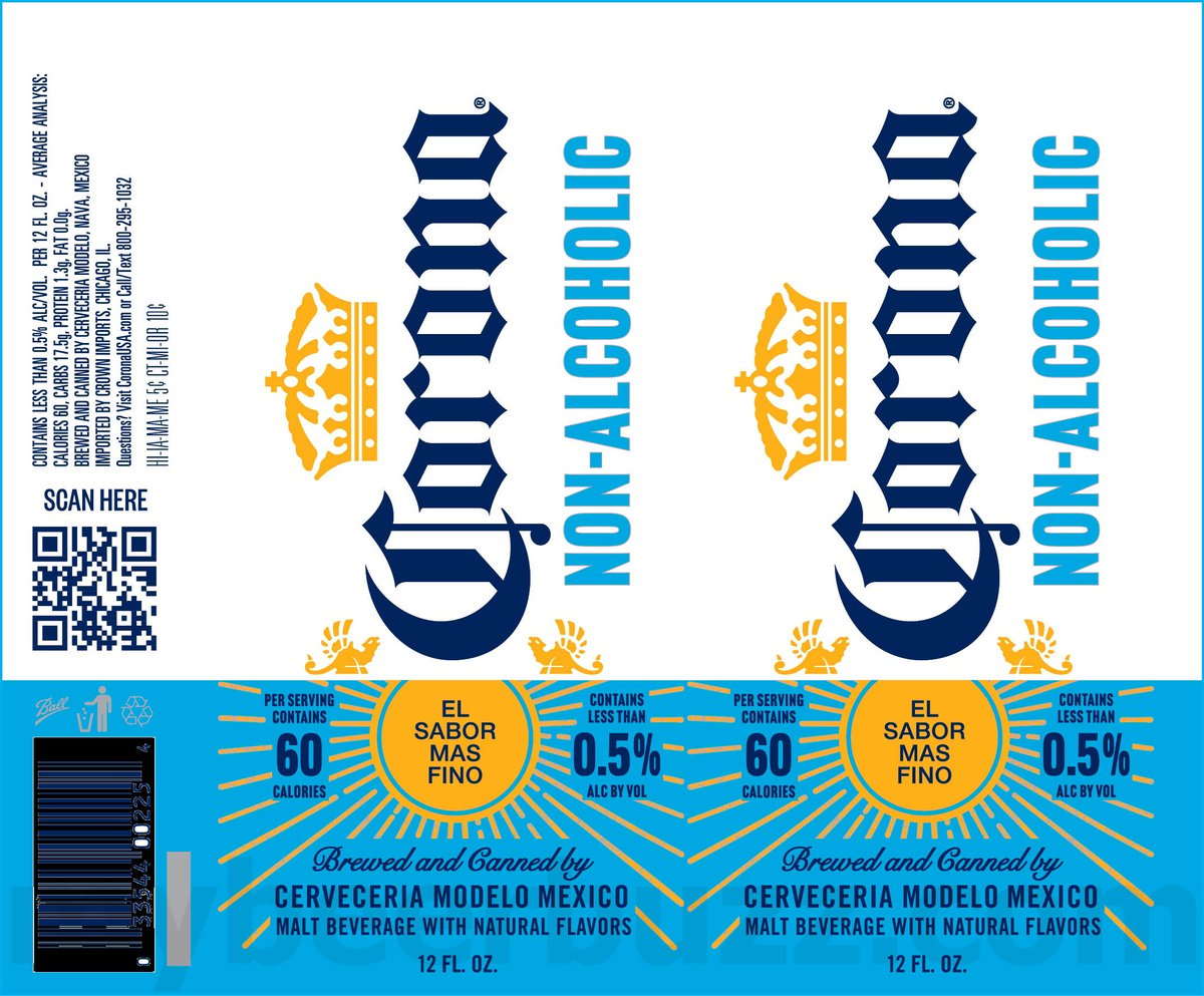 Corona Adding Sunbrew Citrus Cerveza & Non-Alcoholic / Corona Cero 19 apostMBB 2521
