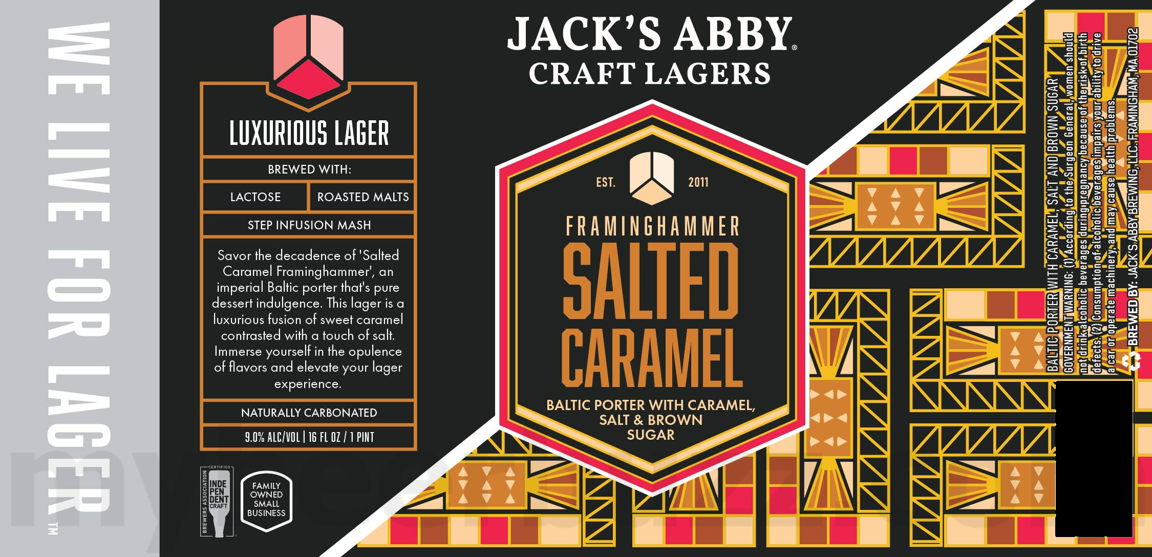 Jack’s Abby Adding Gingerbread Framinghammer, Tiramisu Framinghammer, Salted Caramel Framminghammer, S'Mores Framinghammer, Bourque's Brew, Citrus Wave, Everyday Lager, Lei'd Back & Fudge Brownie Framinghammer 14 apostMBB 2526