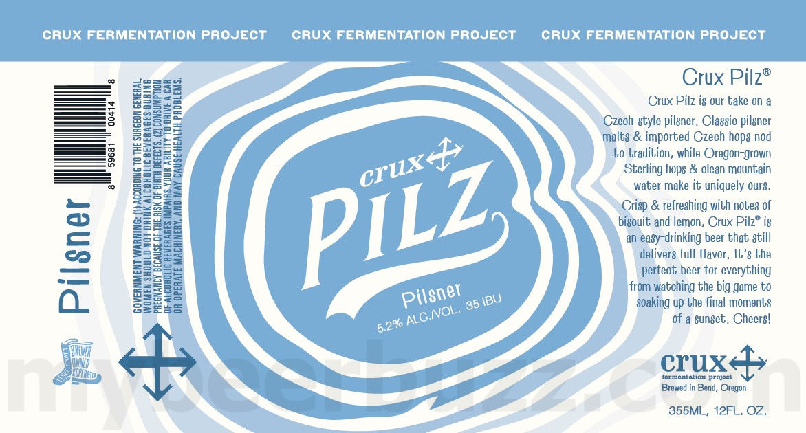 Crux Fermentation Adding Grade A IPA, Galaxy Gazer IPA, Half Brain Hazy IPA, N0M0 Sunset Summit Hazy IPA, N0M0 River Refresher IPA, In The Pocket, Fresh Is Best, Crux Capacitor IPA, N0M0 Feeling Fresh, N0M0 Alpine Apès Hoppy Red, Tough Love 2024/2025, Bright Sky Pils, Crux Capacitor IPA, Snow Cave Winter Ale, Pilz, Straight Outta Harvest, N0M0 All Terrain Amber, Crux Lager, Crux Pale Ale, Crux IPA, Crux Hazy IPA, Crux Pilsner, Beerphoria, Cast Out IPA, N0M0 Wild Horizon Wheat, N0M0 Surf's Up Mexican Style, Crux Capacitor IPA & Slow Rush 43 apostMBB 2547