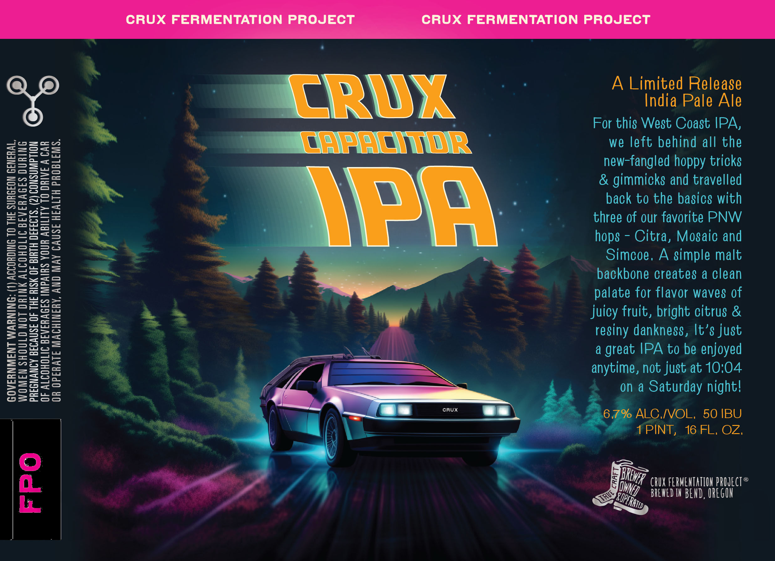Crux Fermentation Adding Grade A IPA, Galaxy Gazer IPA, Half Brain Hazy IPA, N0M0 Sunset Summit Hazy IPA, N0M0 River Refresher IPA, In The Pocket, Fresh Is Best, Crux Capacitor IPA, N0M0 Feeling Fresh, N0M0 Alpine Apès Hoppy Red, Tough Love 2024/2025, Bright Sky Pils, Crux Capacitor IPA, Snow Cave Winter Ale, Pilz, Straight Outta Harvest, N0M0 All Terrain Amber, Crux Lager, Crux Pale Ale, Crux IPA, Crux Hazy IPA, Crux Pilsner, Beerphoria, Cast Out IPA, N0M0 Wild Horizon Wheat, N0M0 Surf's Up Mexican Style, Crux Capacitor IPA & Slow Rush 50 apostMBB 2554