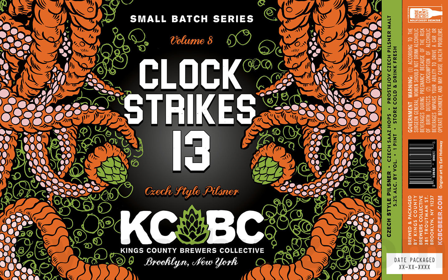 Kings County Brewers Collective Adding Beast In The Cellar Collaboration / Clock Strikes 13 / Sheepless In Seattle / Octo Bräu 12 apostMBB 2692