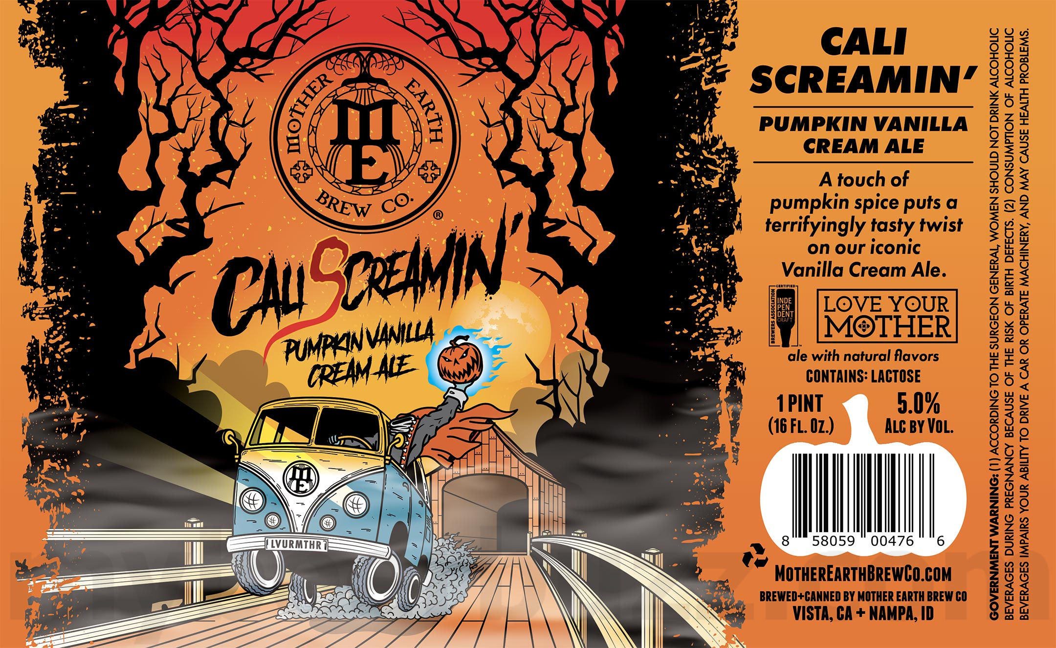 Mother Earth Adding Cali Creamin’ 19.2oz Cans, Who's Whoo, Cali Screamin', Ascent, Vermillion Falls, Spirit Animal, Fresh As It Gets, All-Purpose Pilsner, Four Seasons Strong Ale, Cosmic Dissonance & 2024 Oktoberfest 26 apostMBB 2706