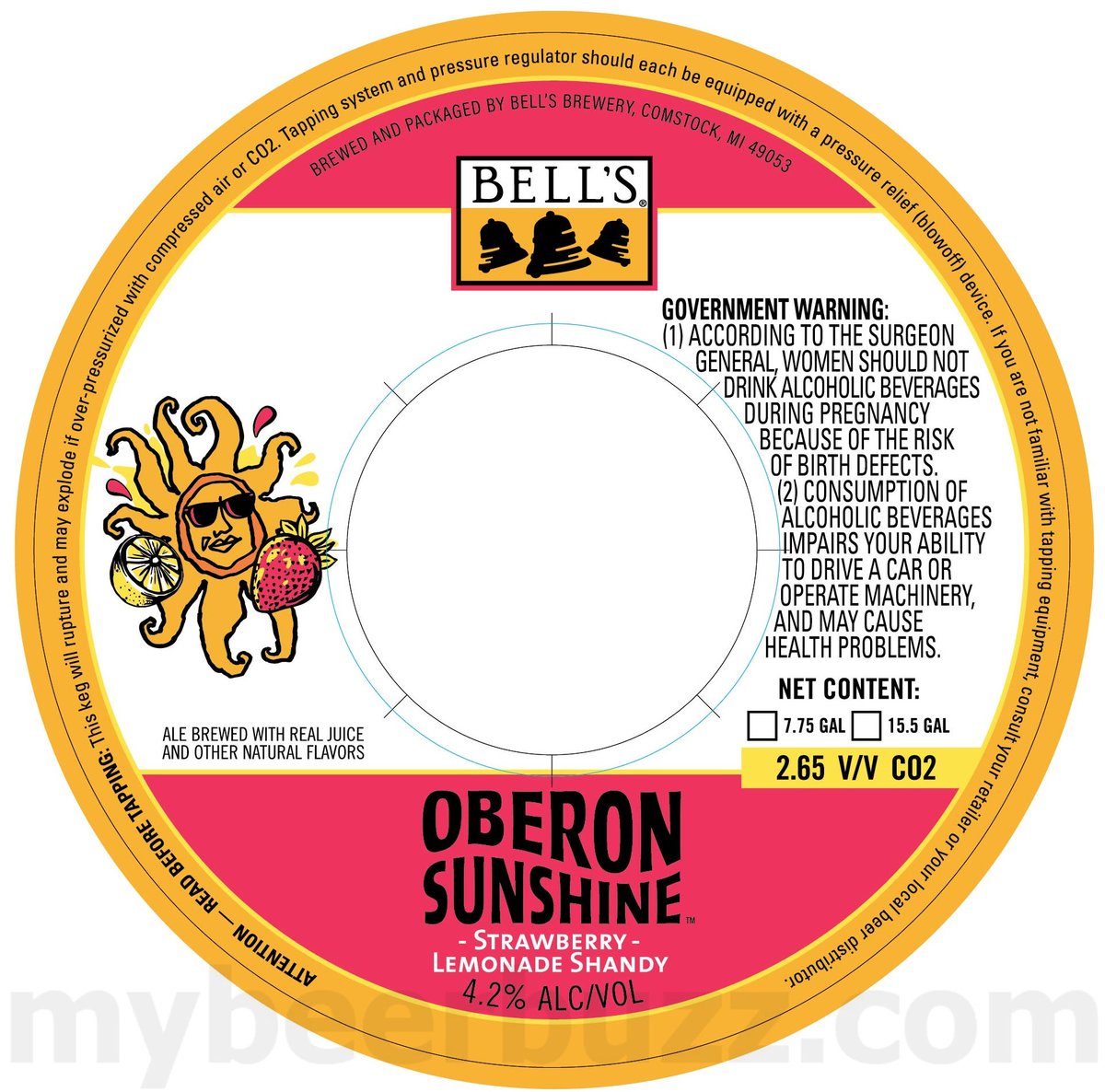 Bell’s Brewery Adding Oberon Sunshine Orange Shandy, Oberon Sunshine Strawberry Lemonade Shandy & Tropical Shandy 8 apostMBB 2725