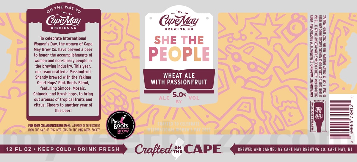 Cape May Adding Cherry Tripel Wreck, Cosmic Shores, Cape May Light, Play It Cool, Officially Offseason, From Cliffs To Capes, She The People, Dusk's Descent, Mexican Dark Lager, Rye Pale Ale & Chocolate, Shellstruck, Bourbon Barrel-Aged American Pale Ale and Vanilla Stout 16 apostMBB 2731