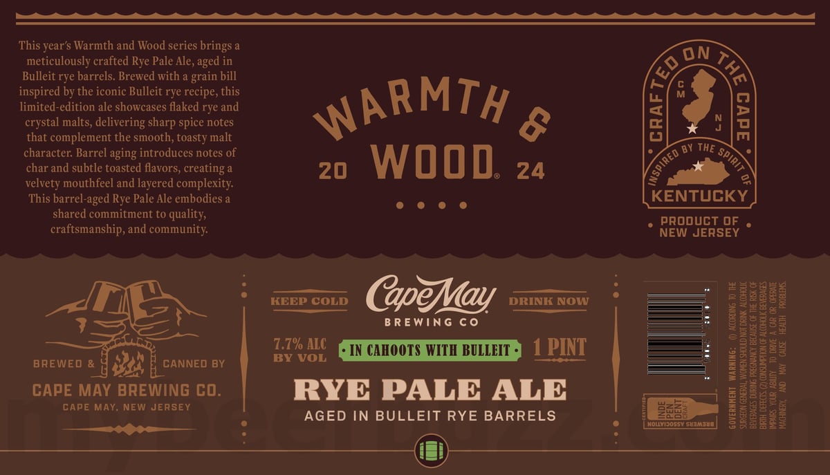 Cape May Adding Cherry Tripel Wreck, Cosmic Shores, Cape May Light, Play It Cool, Officially Offseason, From Cliffs To Capes, She The People, Dusk's Descent, Mexican Dark Lager, Rye Pale Ale & Chocolate, Shellstruck, Bourbon Barrel-Aged American Pale Ale and Vanilla Stout 19 apostMBB 2734
