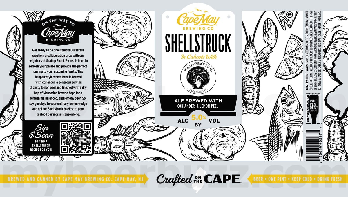 Cape May Adding Cherry Tripel Wreck, Cosmic Shores, Cape May Light, Play It Cool, Officially Offseason, From Cliffs To Capes, She The People, Dusk's Descent, Mexican Dark Lager, Rye Pale Ale & Chocolate, Shellstruck, Bourbon Barrel-Aged American Pale Ale and Vanilla Stout 20 apostMBB 2735