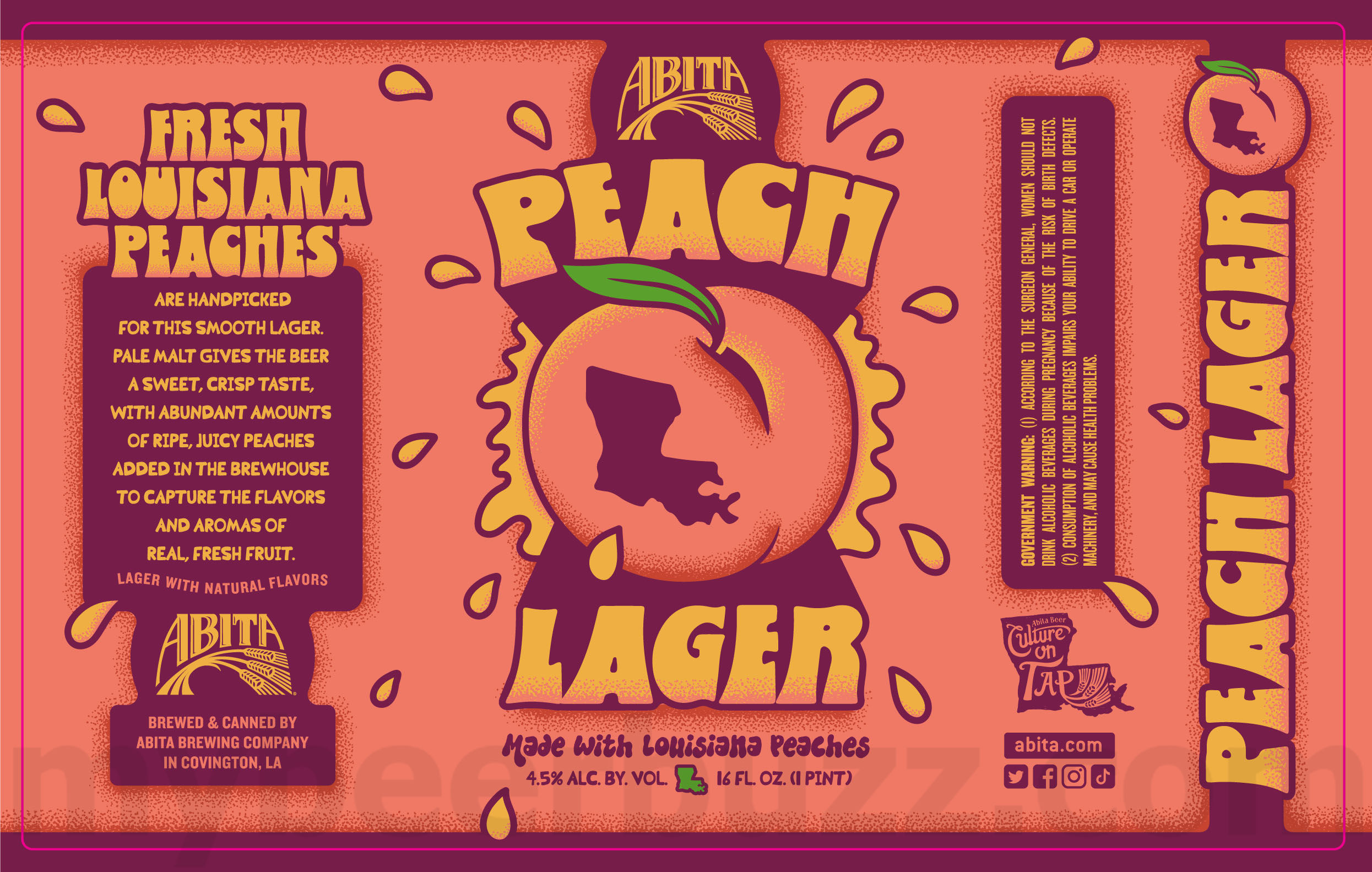 Abita Updating Andygator, Blueberry Wheat, Creamsicle IPA, Hopical Storm, Experimental IPA, Bananas Foster Stout, Purple Gator, 2375 Pale Ale, Northshore Sunset, Peach Lager, Bourbon Street Imperial Stout, Delta Gator & Trpl Dog 19 apostMBB 2747