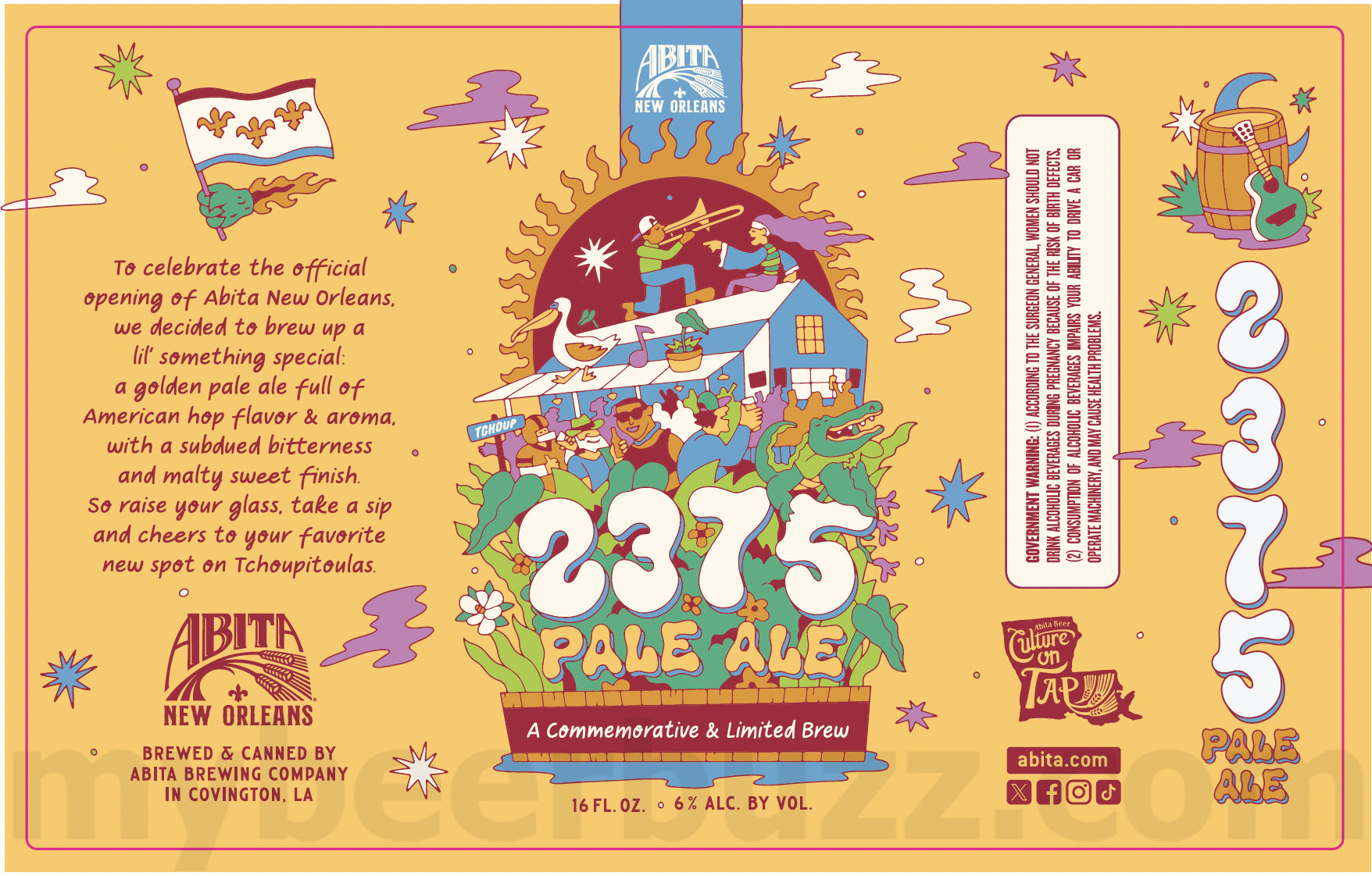 Abita Updating Andygator, Blueberry Wheat, Creamsicle IPA, Hopical Storm, Experimental IPA, Bananas Foster Stout, Purple Gator, 2375 Pale Ale, Northshore Sunset, Peach Lager, Bourbon Street Imperial Stout, Delta Gator & Trpl Dog 21 apostMBB 2749