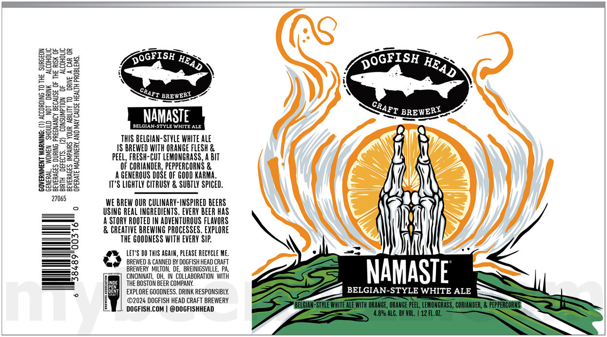 Dogfish Head Adding Colderest IPA / Namaste 8 apostMBB 2834