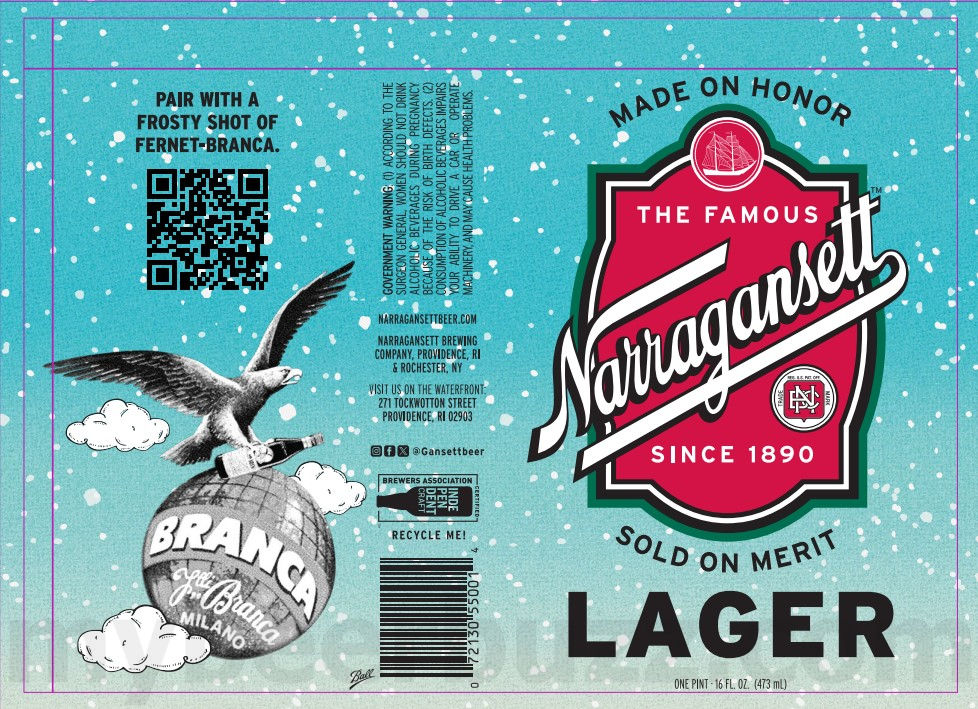 Narragansett Adding Bohemian Pilsner or Bohemian Bilsner / Lager 8 apostMBB 2851