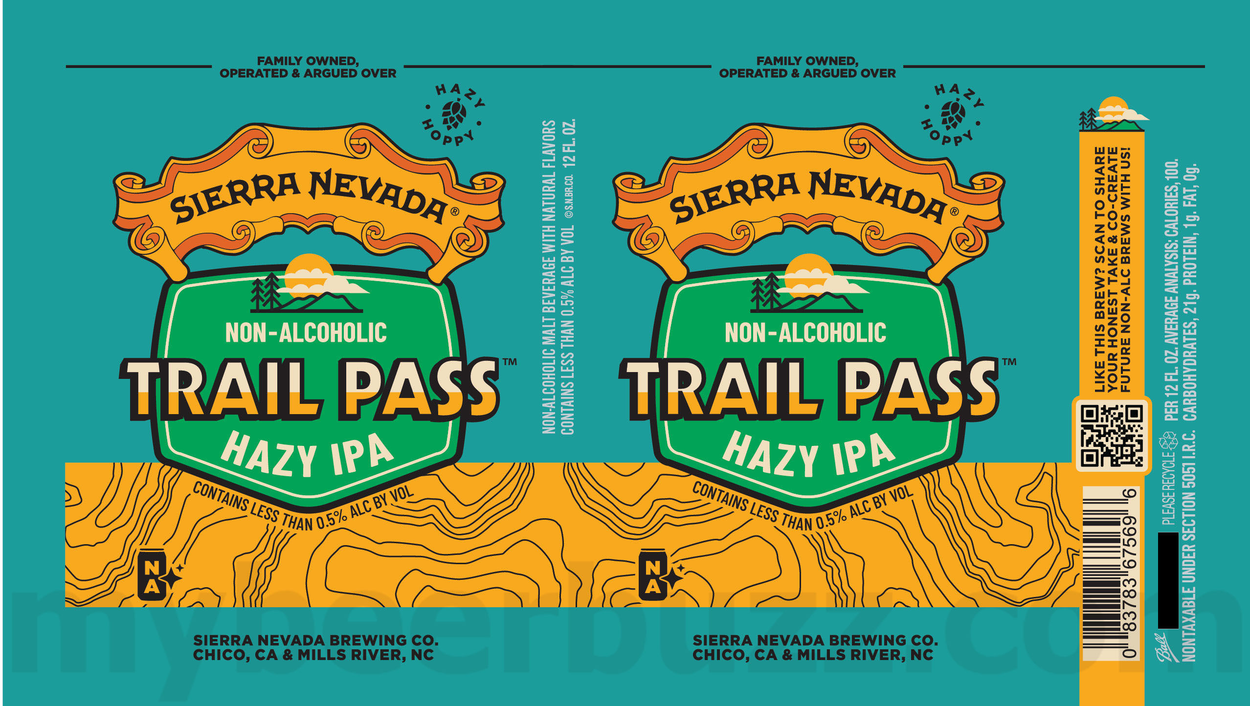 Sierra Nevada Adding Trail Pass Non-Alcoholic IPA, Trail Pass Hazy IPA & Non-Alcoholic Golden 8 apostMBB 2865