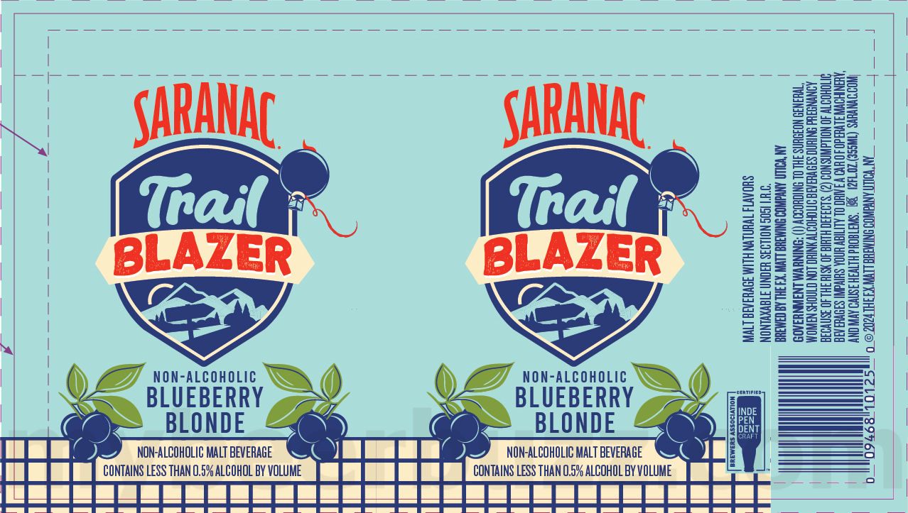 Saranac Adding Strawberry Tart, Hazy Pils, Season’s Best, Blueberry Blonde, Clouded Dream, Hoppy Hour Hero, Clouded Dream, Blueberry Blonde, Golden, Black Forest, Adirondack Lager, Pale Ale, Cold Brew Coffee Lager, White IPA, Holidaze Haze IPA, Frosty Pils, Black Forest Cake, Hoppy Hour Hero Juicy IPA, Hoppy Hour Hero Tropical IPA, Hoppy Hour Hero West Coast IPA, Weekend Warrior, Trail Blazer, Bear Squeeze, Bear Growler, Frosty Pils, White Out, Holidaze Haze, Weekend Warrior Mid Strength, Wildberry Ale, Always Hazy Peach IPA, Blueberry Blonde, Pomegranate Wheat, Big Growler & Snow Cloud IPA 39 apostMBB 2872
