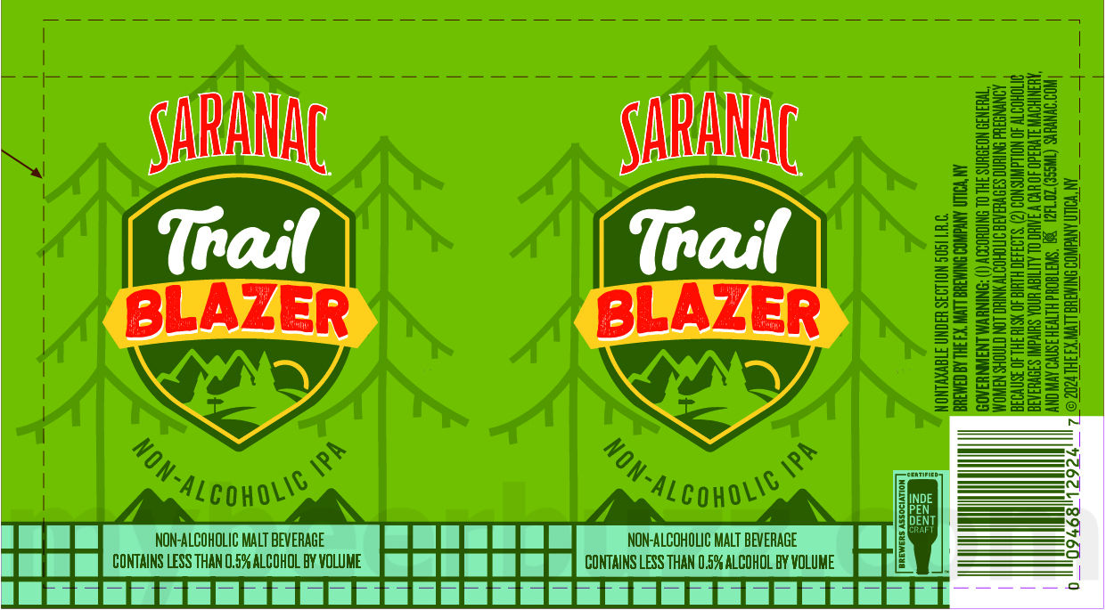 Saranac Adding Strawberry Tart, Hazy Pils, Season’s Best, Blueberry Blonde, Clouded Dream, Hoppy Hour Hero, Clouded Dream, Blueberry Blonde, Golden, Black Forest, Adirondack Lager, Pale Ale, Cold Brew Coffee Lager, White IPA, Holidaze Haze IPA, Frosty Pils, Black Forest Cake, Hoppy Hour Hero Juicy IPA, Hoppy Hour Hero Tropical IPA, Hoppy Hour Hero West Coast IPA, Weekend Warrior, Trail Blazer, Bear Squeeze, Bear Growler, Frosty Pils, White Out, Holidaze Haze, Weekend Warrior Mid Strength, Wildberry Ale, Always Hazy Peach IPA, Blueberry Blonde, Pomegranate Wheat, Big Growler & Snow Cloud IPA 40 apostMBB 2873