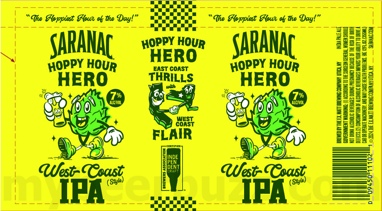 Saranac Adding Strawberry Tart, Hazy Pils, Season’s Best, Blueberry Blonde, Clouded Dream, Hoppy Hour Hero, Clouded Dream, Blueberry Blonde, Golden, Black Forest, Adirondack Lager, Pale Ale, Cold Brew Coffee Lager, White IPA, Holidaze Haze IPA, Frosty Pils, Black Forest Cake, Hoppy Hour Hero Juicy IPA, Hoppy Hour Hero Tropical IPA, Hoppy Hour Hero West Coast IPA, Weekend Warrior, Trail Blazer, Bear Squeeze, Bear Growler, Frosty Pils, White Out, Holidaze Haze, Weekend Warrior Mid Strength, Wildberry Ale, Always Hazy Peach IPA, Blueberry Blonde, Pomegranate Wheat, Big Growler & Snow Cloud IPA 42 apostMBB 2875