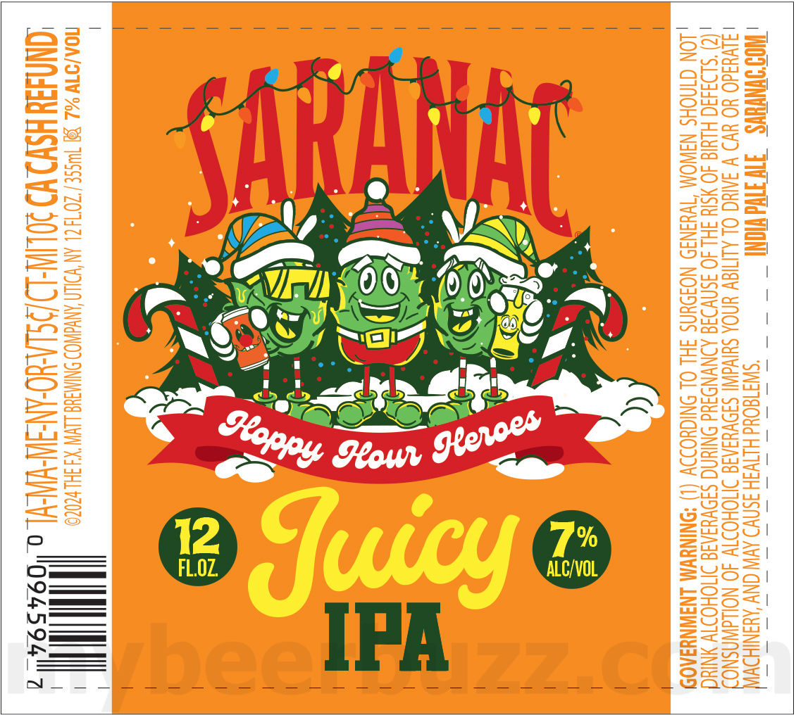 Saranac Adding Strawberry Tart, Hazy Pils, Season’s Best, Blueberry Blonde, Clouded Dream, Hoppy Hour Hero, Clouded Dream, Blueberry Blonde, Golden, Black Forest, Adirondack Lager, Pale Ale, Cold Brew Coffee Lager, White IPA, Holidaze Haze IPA, Frosty Pils, Black Forest Cake, Hoppy Hour Hero Juicy IPA, Hoppy Hour Hero Tropical IPA, Hoppy Hour Hero West Coast IPA, Weekend Warrior, Trail Blazer, Bear Squeeze, Bear Growler, Frosty Pils, White Out, Holidaze Haze, Weekend Warrior Mid Strength, Wildberry Ale, Always Hazy Peach IPA, Blueberry Blonde, Pomegranate Wheat, Big Growler & Snow Cloud IPA 46 apostMBB 2879