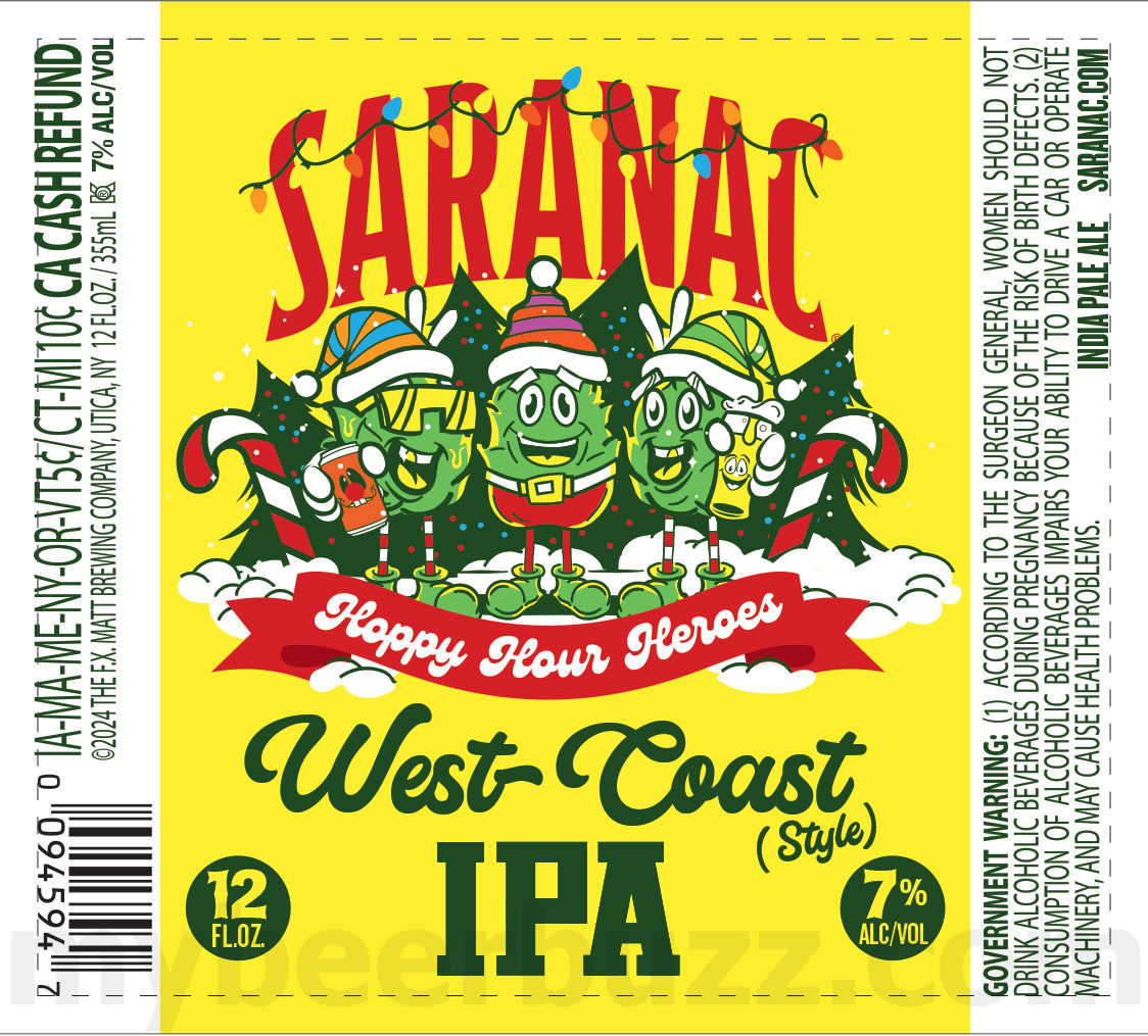 Saranac Adding Strawberry Tart, Hazy Pils, Season’s Best, Blueberry Blonde, Clouded Dream, Hoppy Hour Hero, Clouded Dream, Blueberry Blonde, Golden, Black Forest, Adirondack Lager, Pale Ale, Cold Brew Coffee Lager, White IPA, Holidaze Haze IPA, Frosty Pils, Black Forest Cake, Hoppy Hour Hero Juicy IPA, Hoppy Hour Hero Tropical IPA, Hoppy Hour Hero West Coast IPA, Weekend Warrior, Trail Blazer, Bear Squeeze, Bear Growler, Frosty Pils, White Out, Holidaze Haze, Weekend Warrior Mid Strength, Wildberry Ale, Always Hazy Peach IPA, Blueberry Blonde, Pomegranate Wheat, Big Growler & Snow Cloud IPA 47 apostMBB 2880