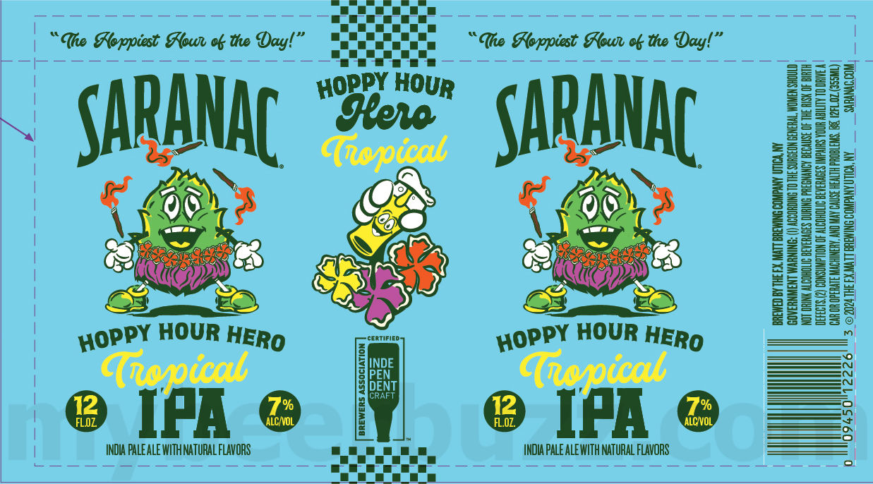 Saranac Adding Strawberry Tart, Hazy Pils, Season’s Best, Blueberry Blonde, Clouded Dream, Hoppy Hour Hero, Clouded Dream, Blueberry Blonde, Golden, Black Forest, Adirondack Lager, Pale Ale, Cold Brew Coffee Lager, White IPA, Holidaze Haze IPA, Frosty Pils, Black Forest Cake, Hoppy Hour Hero Juicy IPA, Hoppy Hour Hero Tropical IPA, Hoppy Hour Hero West Coast IPA, Weekend Warrior, Trail Blazer, Bear Squeeze, Bear Growler, Frosty Pils, White Out, Holidaze Haze, Weekend Warrior Mid Strength, Wildberry Ale, Always Hazy Peach IPA, Blueberry Blonde, Pomegranate Wheat, Big Growler & Snow Cloud IPA 49 apostMBB 2882