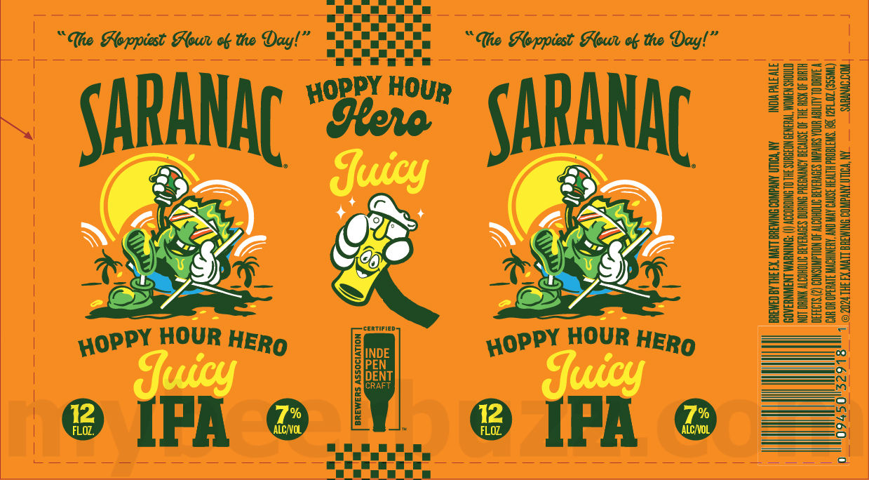 Saranac Adding Strawberry Tart, Hazy Pils, Season’s Best, Blueberry Blonde, Clouded Dream, Hoppy Hour Hero, Clouded Dream, Blueberry Blonde, Golden, Black Forest, Adirondack Lager, Pale Ale, Cold Brew Coffee Lager, White IPA, Holidaze Haze IPA, Frosty Pils, Black Forest Cake, Hoppy Hour Hero Juicy IPA, Hoppy Hour Hero Tropical IPA, Hoppy Hour Hero West Coast IPA, Weekend Warrior, Trail Blazer, Bear Squeeze, Bear Growler, Frosty Pils, White Out, Holidaze Haze, Weekend Warrior Mid Strength, Wildberry Ale, Always Hazy Peach IPA, Blueberry Blonde, Pomegranate Wheat, Big Growler & Snow Cloud IPA 50 apostMBB 2883