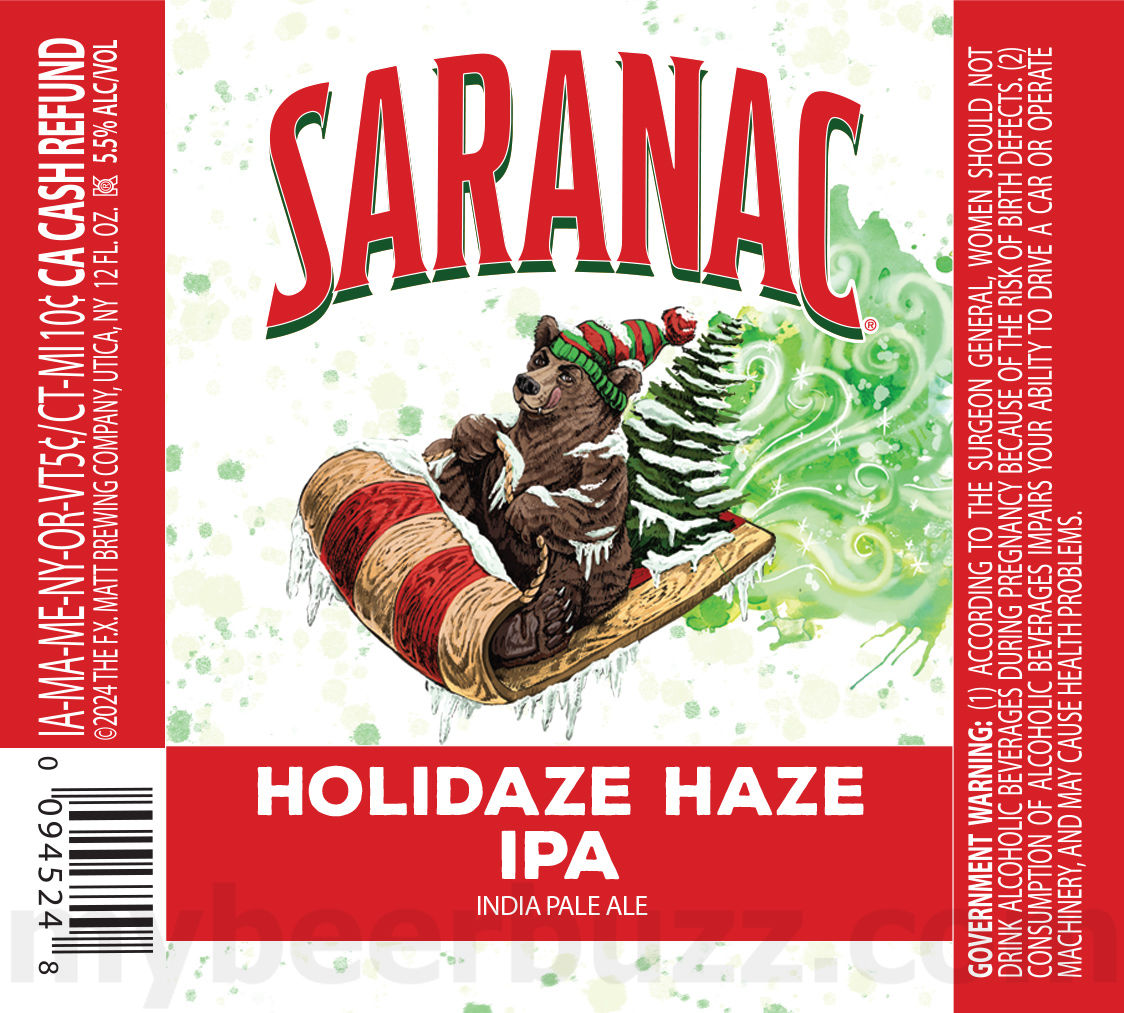 Saranac Adding Strawberry Tart, Hazy Pils, Season’s Best, Blueberry Blonde, Clouded Dream, Hoppy Hour Hero, Clouded Dream, Blueberry Blonde, Golden, Black Forest, Adirondack Lager, Pale Ale, Cold Brew Coffee Lager, White IPA, Holidaze Haze IPA, Frosty Pils, Black Forest Cake, Hoppy Hour Hero Juicy IPA, Hoppy Hour Hero Tropical IPA, Hoppy Hour Hero West Coast IPA, Weekend Warrior, Trail Blazer, Bear Squeeze, Bear Growler, Frosty Pils, White Out, Holidaze Haze, Weekend Warrior Mid Strength, Wildberry Ale, Always Hazy Peach IPA, Blueberry Blonde, Pomegranate Wheat, Big Growler & Snow Cloud IPA 53 apostMBB 2886