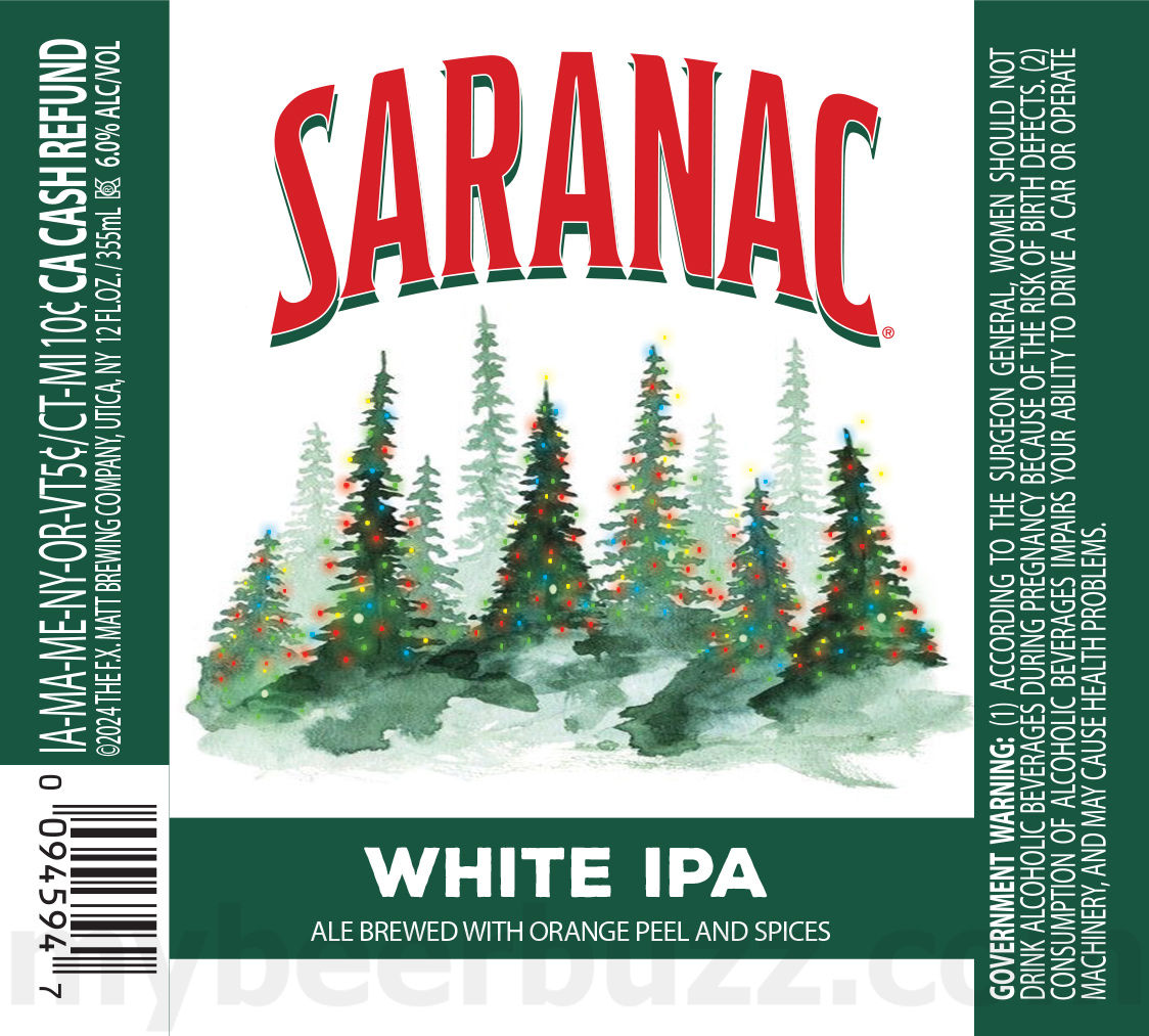 Saranac Adding Strawberry Tart, Hazy Pils, Season’s Best, Blueberry Blonde, Clouded Dream, Hoppy Hour Hero, Clouded Dream, Blueberry Blonde, Golden, Black Forest, Adirondack Lager, Pale Ale, Cold Brew Coffee Lager, White IPA, Holidaze Haze IPA, Frosty Pils, Black Forest Cake, Hoppy Hour Hero Juicy IPA, Hoppy Hour Hero Tropical IPA, Hoppy Hour Hero West Coast IPA, Weekend Warrior, Trail Blazer, Bear Squeeze, Bear Growler, Frosty Pils, White Out, Holidaze Haze, Weekend Warrior Mid Strength, Wildberry Ale, Always Hazy Peach IPA, Blueberry Blonde, Pomegranate Wheat, Big Growler & Snow Cloud IPA 54 apostMBB 2887