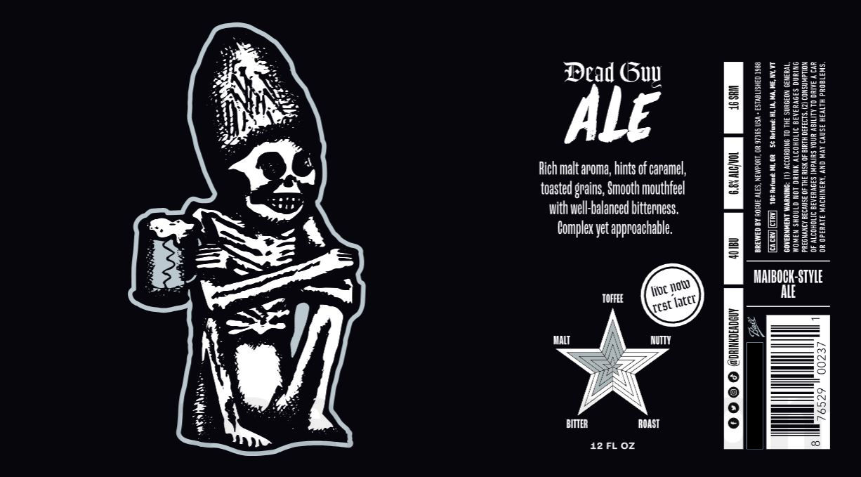 Rogue Updating Dead Guy Imperial IPA / Dead Guy Ale / Dead Guy Pilsner / Dead Guy Imperial IPA 12 apostMBB 2891