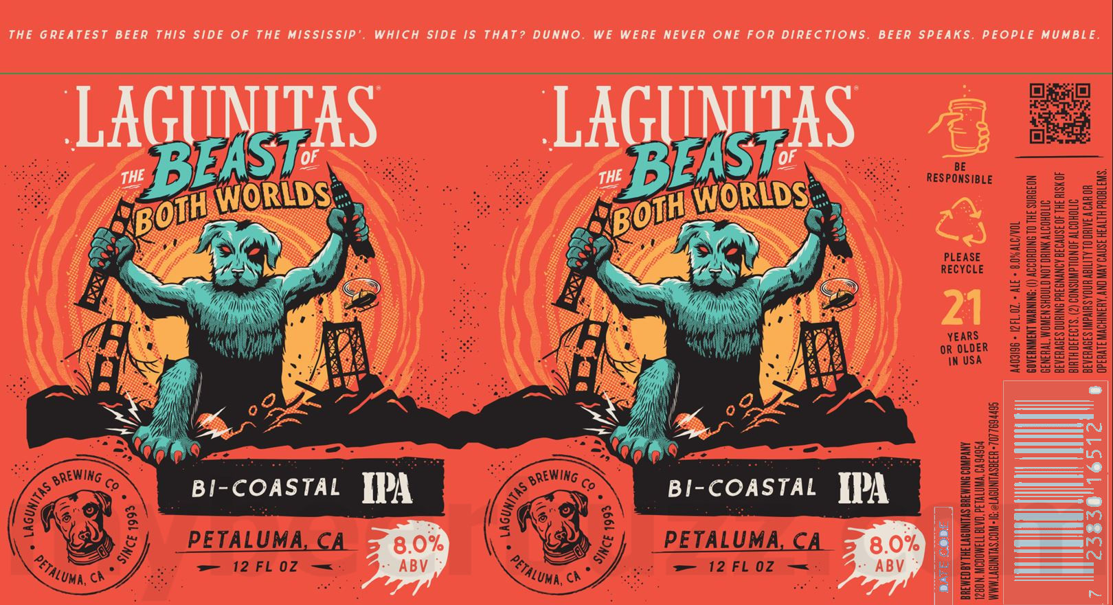 Lagunitas Adding The Beast Of Both Worlds & IPA 10 apostMBB 2893