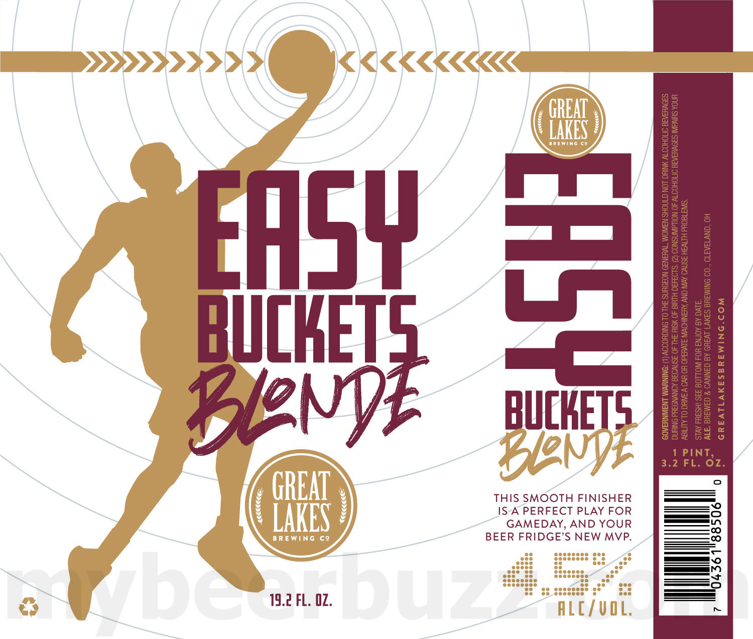 Great Lakes Adding Easy Buckets Blonde, Easy Buckets Pale AleMidwest IPA & Juicy Double IPA 15 apostMBB 2914