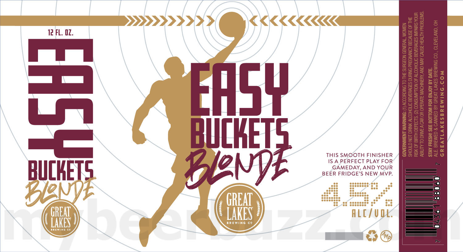 Great Lakes Adding Easy Buckets Blonde, Easy Buckets Pale AleMidwest IPA & Juicy Double IPA 16 apostMBB 2915