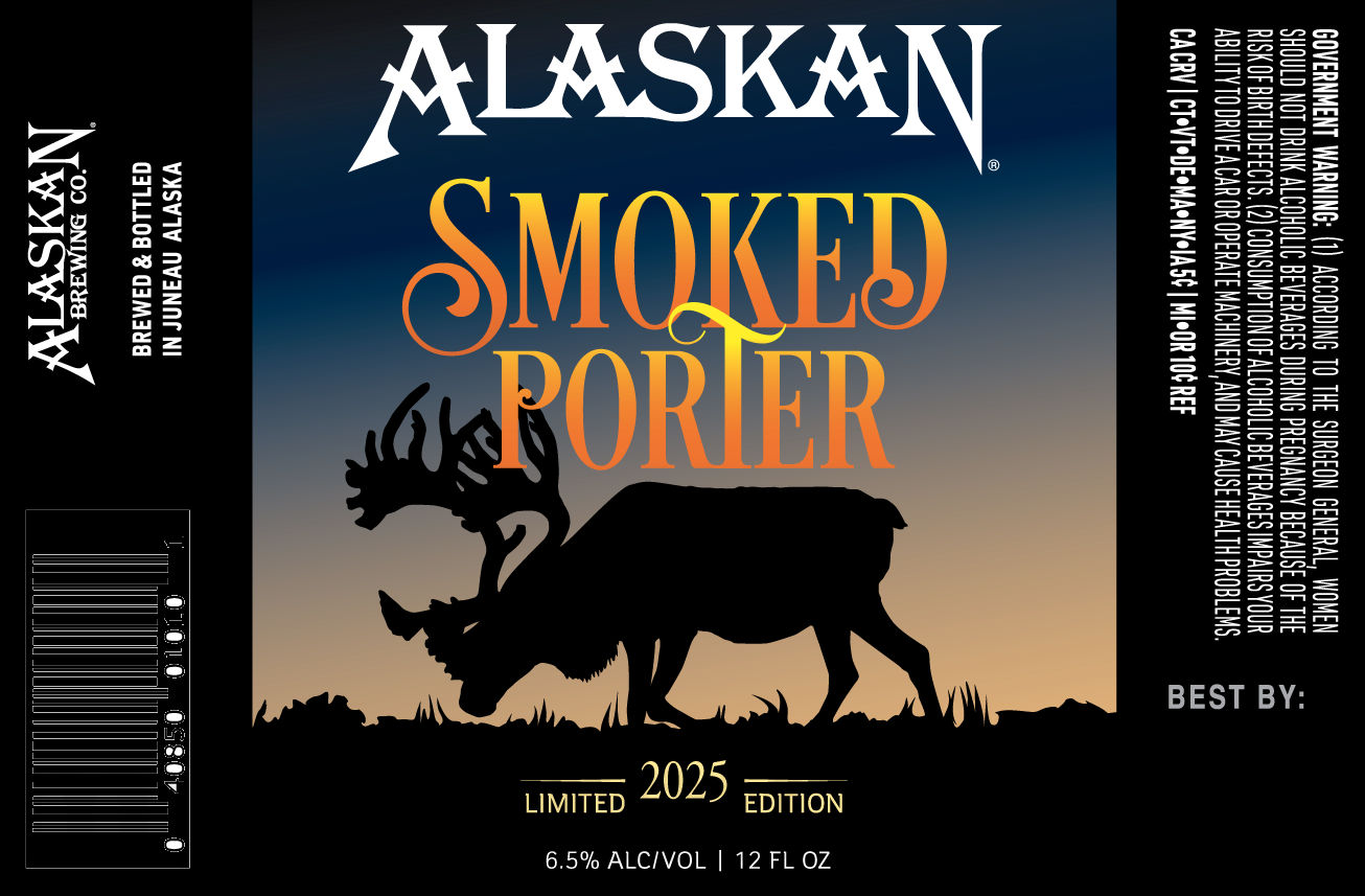 Alaskan Brewing Adding Cold Pale Ale / Baltic Porter / Imperial Hazy IPA / Rocky Coast / Wildness / 2024 Smoked Porter / 2025 Smoked Porter / 2026 SMoked Porter 9 apostMBB 2925