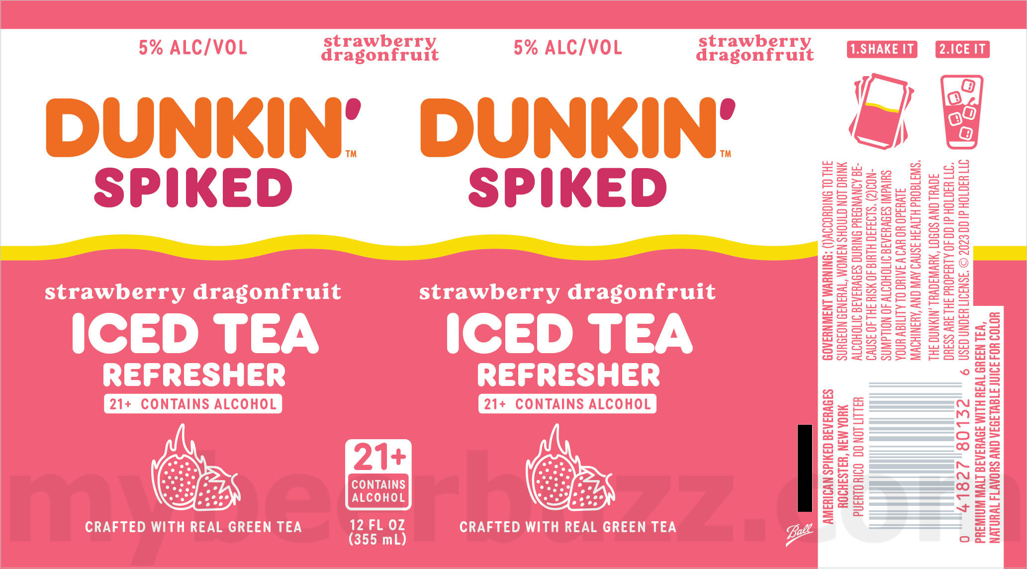 Harpoon Brewery & Dunkin’ Team Up For NEW Dunkin’ Spiked: Iced Coffee, Half & Half, Mango Pineapple, Slightly Sweet, Strawberry Dragonfruit, Vanilla Iced Coffee, Mocha Iced Coffee & Caramel Iced Coffee 24 apostMBB 2945