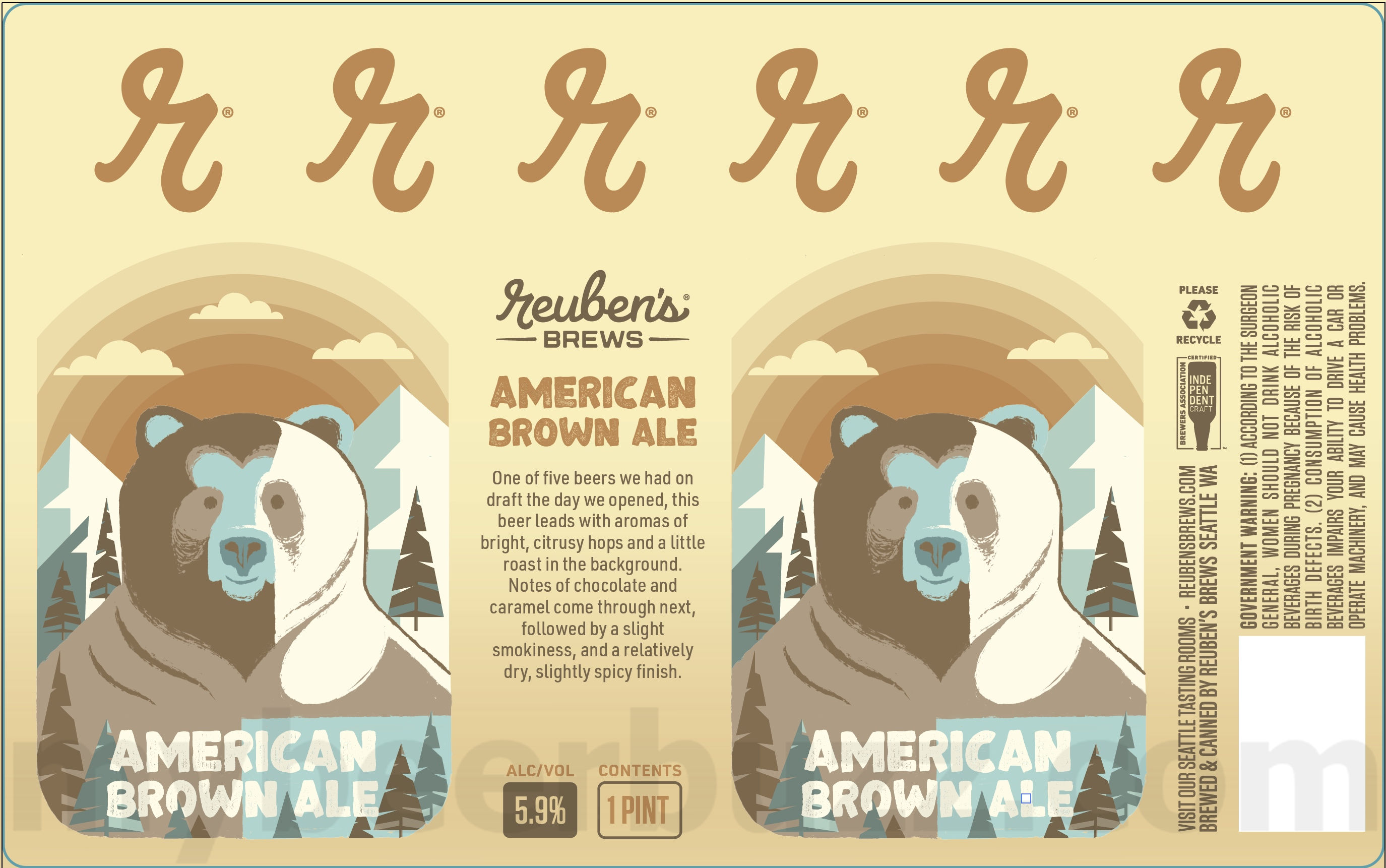 Reuben’s Brews Adding Alpenglow Talus Edition, Hugs & Hand Shakes, American Brown Ale and Smashing 8 apostMBB 2966