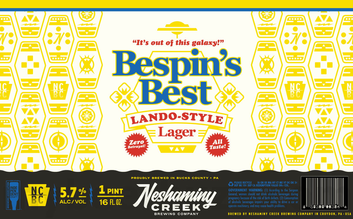 Neshaminy Creek Adding Cosmic Bull Shark, Mecha Dry, Gingerbread Rough Puff, Eye On The Tide, Sweet Hell, Pick Window NZ, And To Your Good Lady, Damn Ye!, The Shape Of Hops To Come, County Line IPA, J*A*W*N*, Post Up Pils, The Shape Of Haze To Come, Shame On Us, Doomscroller, Clear Conditions, Pina Colada Shape Of Things To Come, Needle Drop, Grizzly Grisette, Wreck Yourself, The Dip, Jump Scare IPA, Little Miss Cranberry, The Overlook IPA, The Deep End, Yuzu's Petals, Hyperdrift, Pineapple Shape Of Haze To Come, Smoked 611, White Knuckle IPA, Peaches 'n; Cream Shape Of Things To Come, Call Of The Tropics, Little Miss Prickly Pear, Bespin's Best, Dank Hill, Spring Mill Pils, Rad Lad, Part Of A Plan, Super Smash IPA, Sad Lad, It's A Dillemma, Juicy Jawn, The Shallow End, Winds Of Change & Uptown Skunk 39 apostMBB 2971