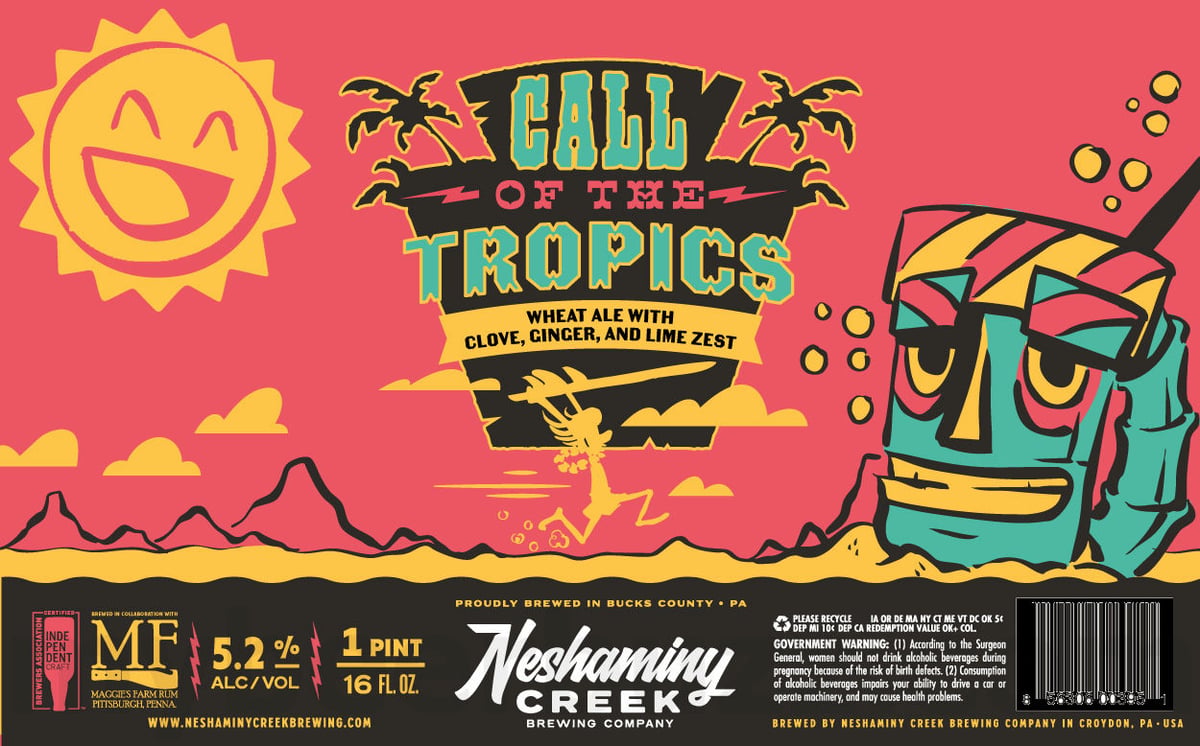 Neshaminy Creek Adding Cosmic Bull Shark, Mecha Dry, Gingerbread Rough Puff, Eye On The Tide, Sweet Hell, Pick Window NZ, And To Your Good Lady, Damn Ye!, The Shape Of Hops To Come, County Line IPA, J*A*W*N*, Post Up Pils, The Shape Of Haze To Come, Shame On Us, Doomscroller, Clear Conditions, Pina Colada Shape Of Things To Come, Needle Drop, Grizzly Grisette, Wreck Yourself, The Dip, Jump Scare IPA, Little Miss Cranberry, The Overlook IPA, The Deep End, Yuzu's Petals, Hyperdrift, Pineapple Shape Of Haze To Come, Smoked 611, White Knuckle IPA, Peaches 'n; Cream Shape Of Things To Come, Call Of The Tropics, Little Miss Prickly Pear, Bespin's Best, Dank Hill, Spring Mill Pils, Rad Lad, Part Of A Plan, Super Smash IPA, Sad Lad, It's A Dillemma, Juicy Jawn, The Shallow End, Winds Of Change & Uptown Skunk 41 apostMBB 2973
