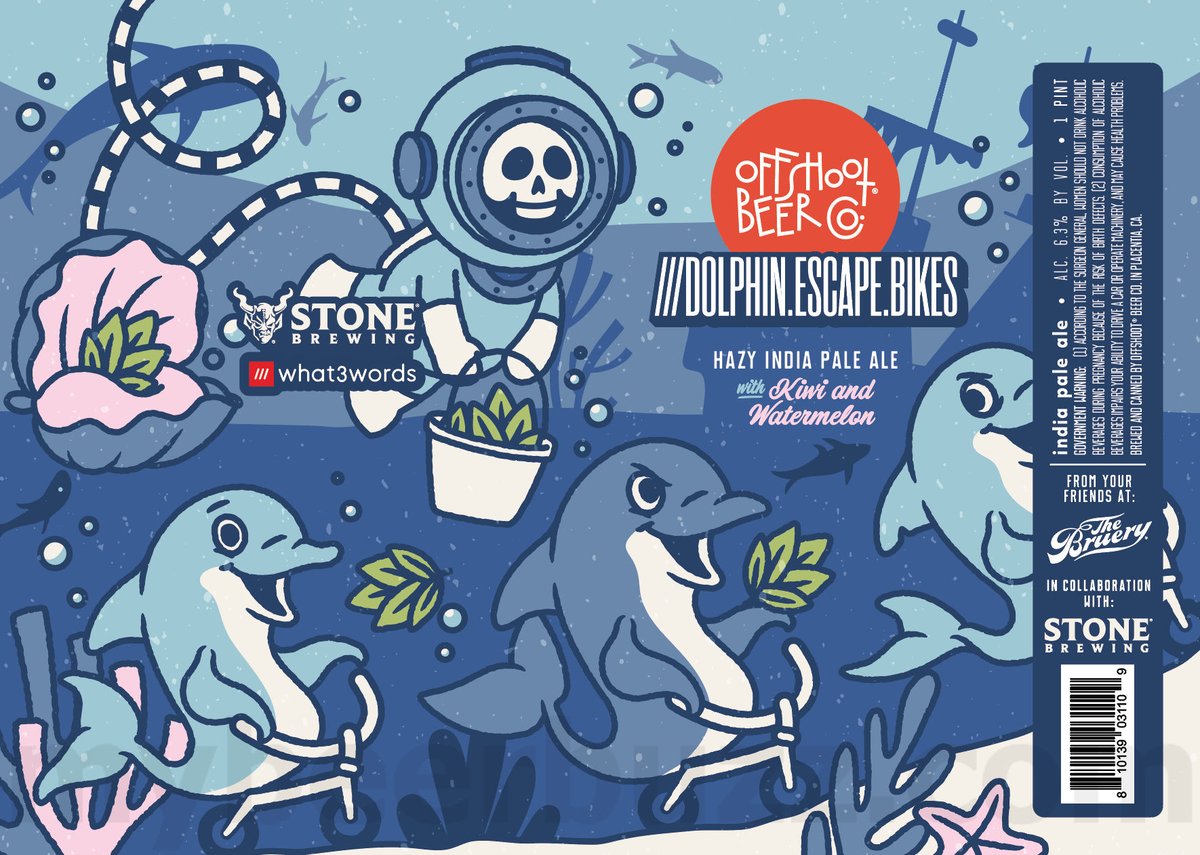 Offshoot Beer & Stone Brewing Collaborate On ///Dolphins.Escape.Bikes 8 apostMBB 2995